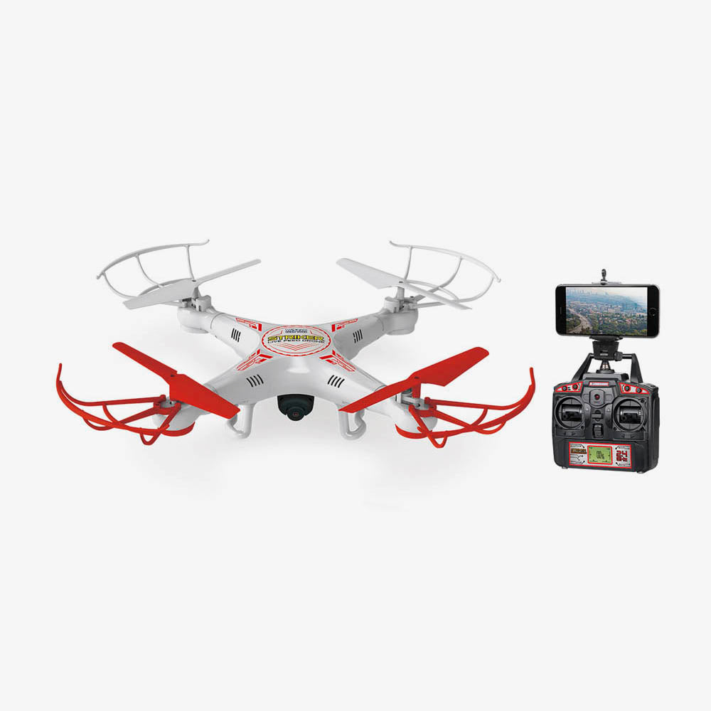 Drone espía Striker con transmisión en vivo, cuadricóptero RC