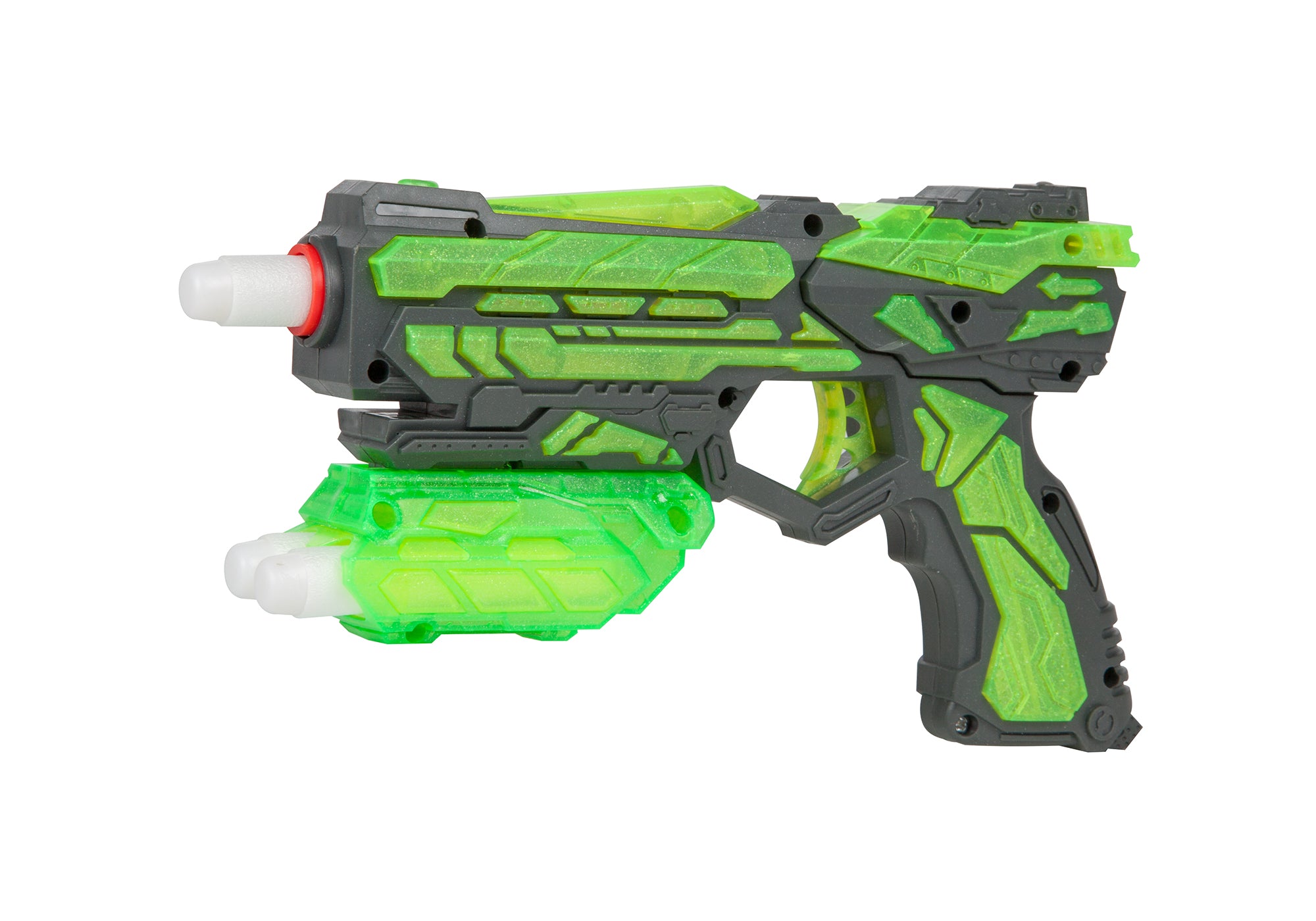 Lanzador de dardos Venom con resorte y bomba de resorte Glow in the Dark Warrior