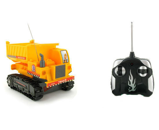 Camión volquete mini sobre orugas de maquinaria pesada eléctrico RTR RC Constr