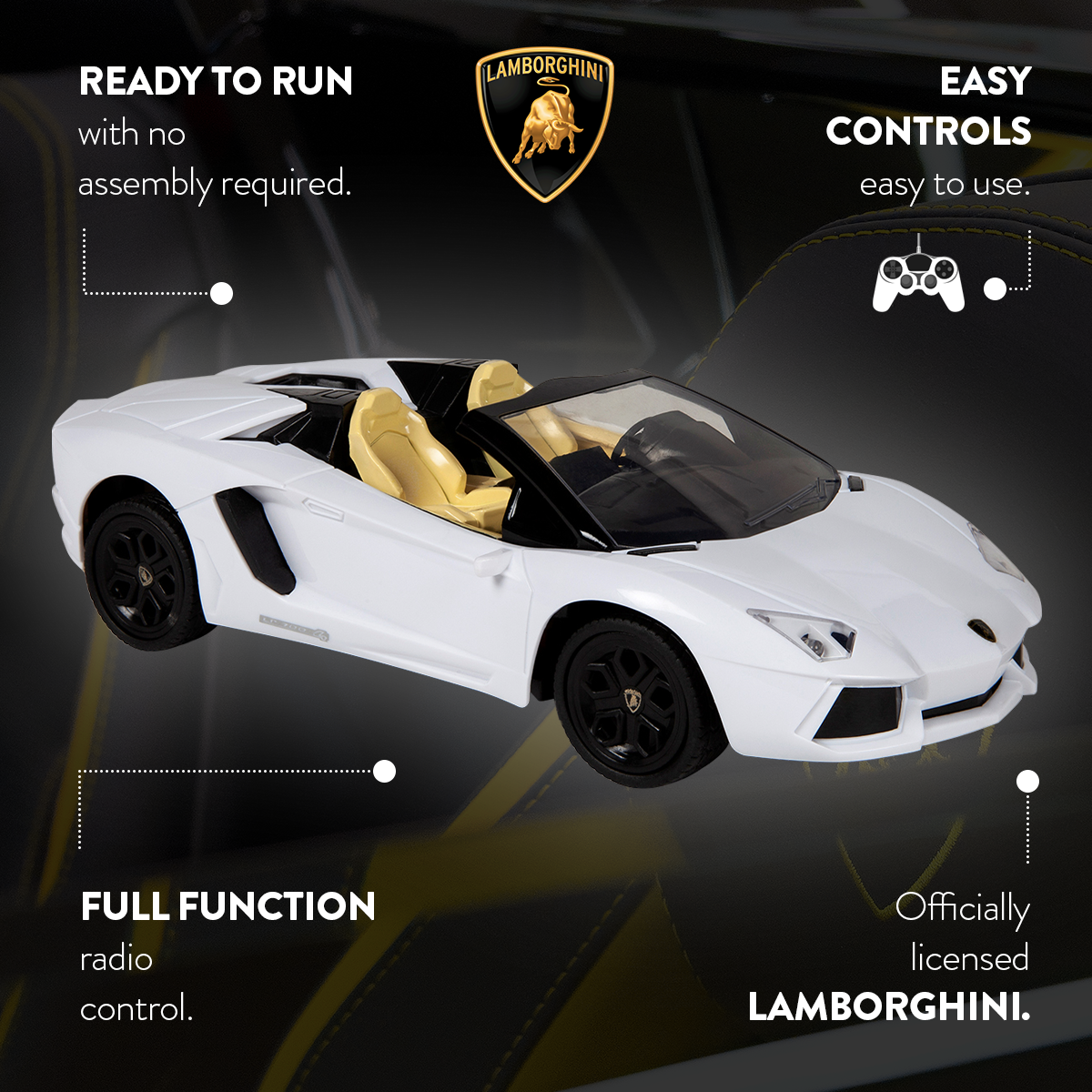 Lamborghini Aventador Roadster 1:24 Full Function Electric RC Car