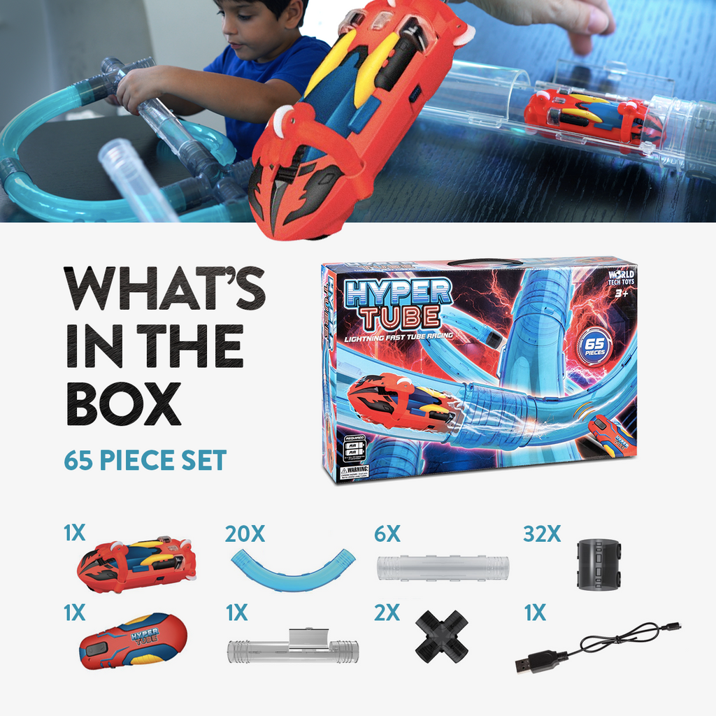 Tube top racers toy