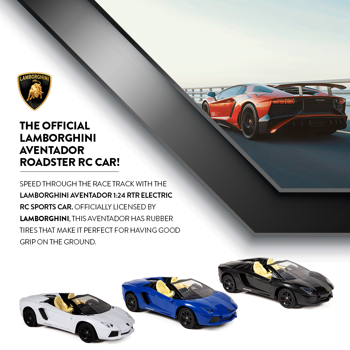 Lamborghini Aventador Roadster 1:24 Full Function Electric RC Car