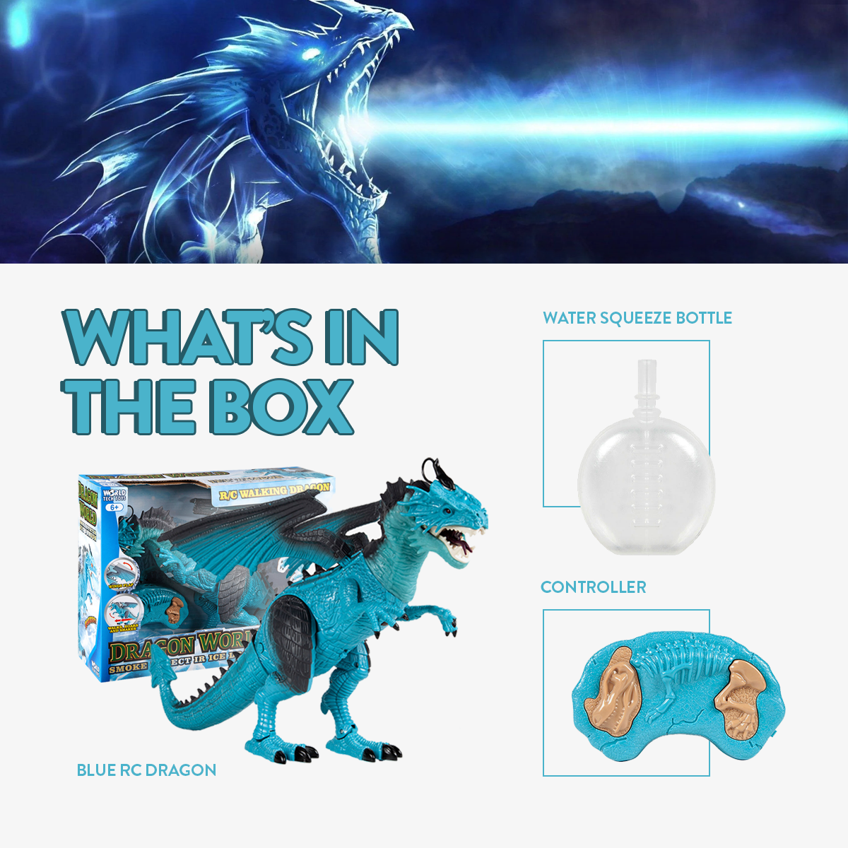 Monster World Blue RC Dragon | HobbyTron™ – HOBBYTRON
