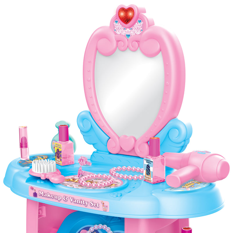 Glamor Queen Kid’s Vanity Playset (22 Pieces)