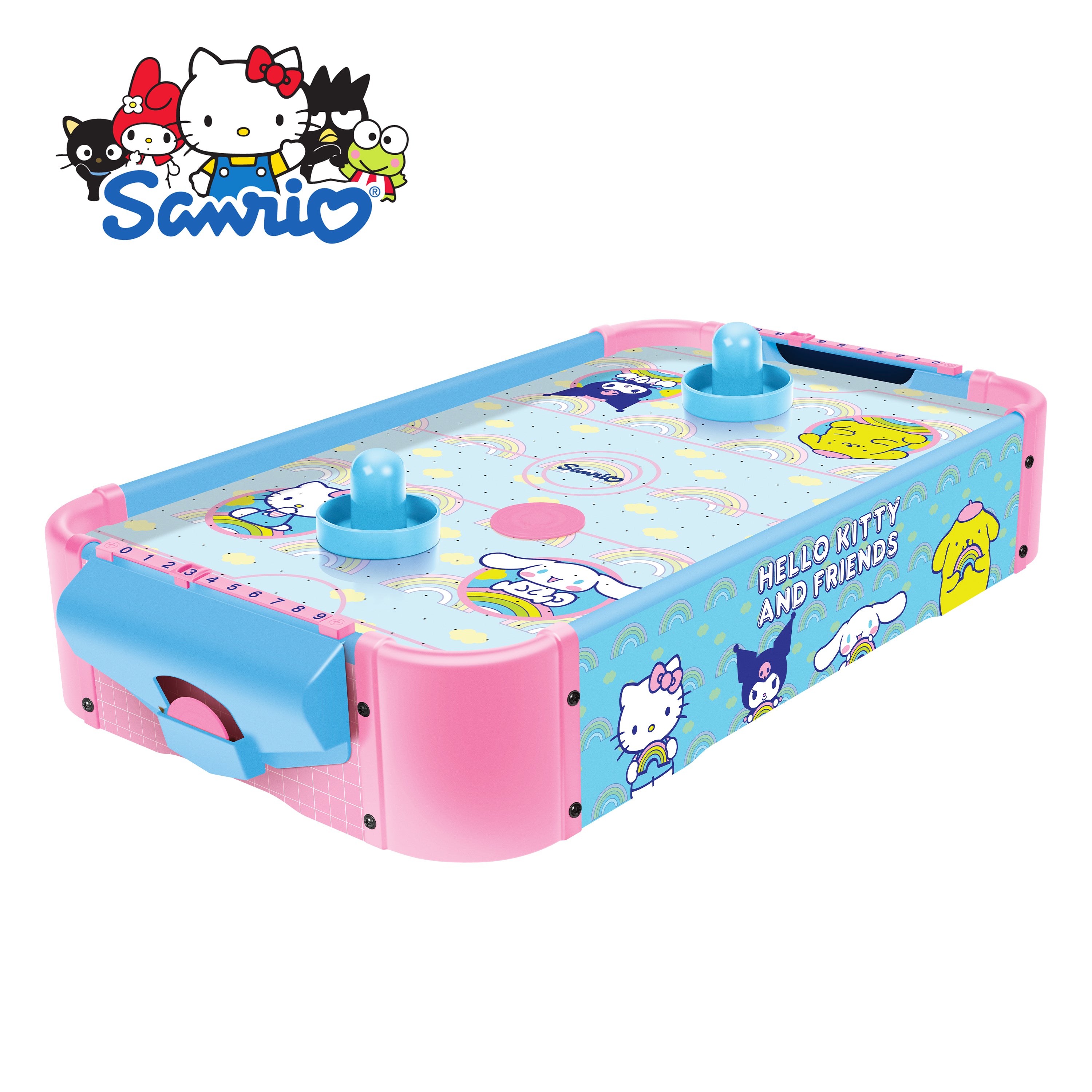 Hello Kitty Wooden Tabletop Air Hockey