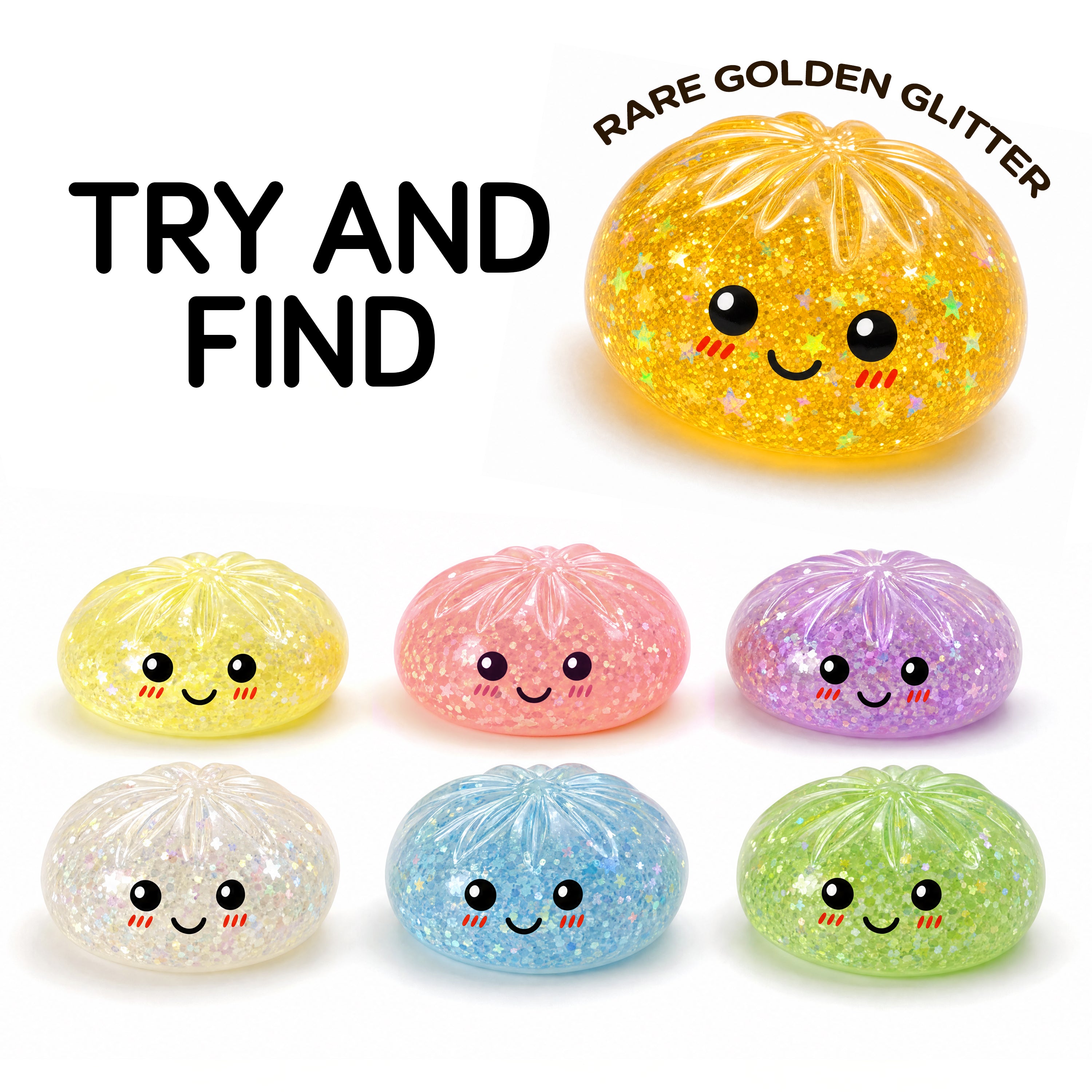 Mojis Glitter Dumplings Colorful Mystery Box