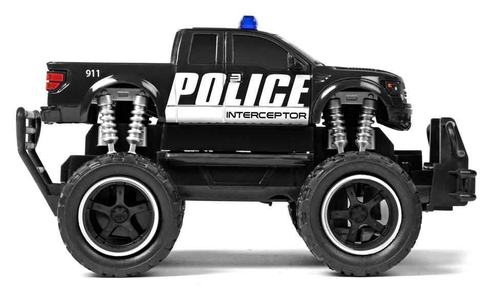 Ford F-150 Raptor + Police Pursuit RC Monster Truck [Double Pack] [1:24]