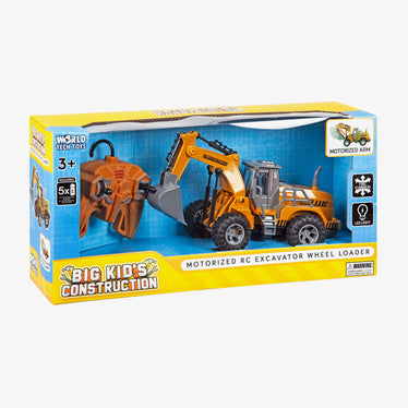 Big Kid's Construction RC Excavator Wheel Loader [1:30]