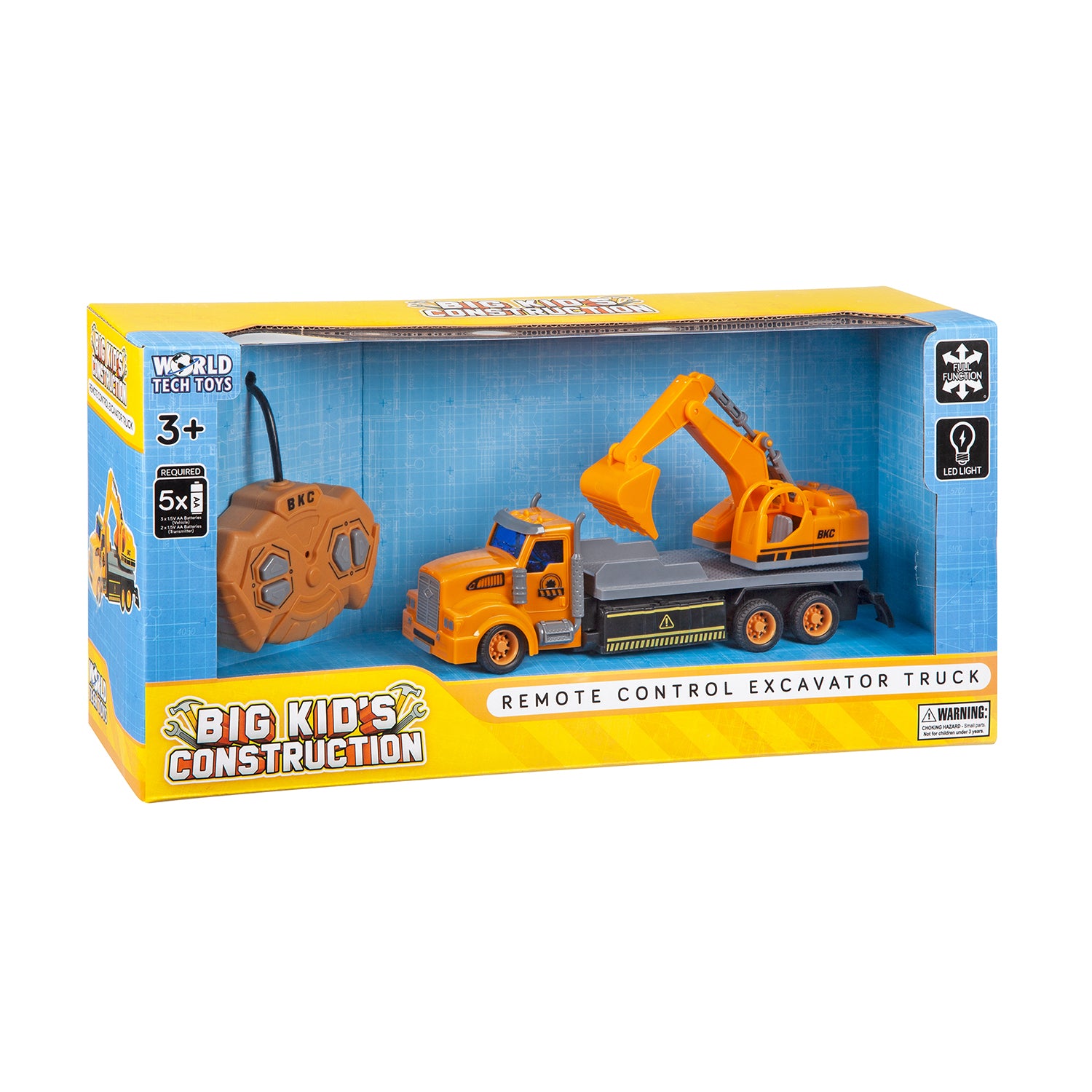 Big Kid's Construction RC Semi Truck Excavator [1:48]