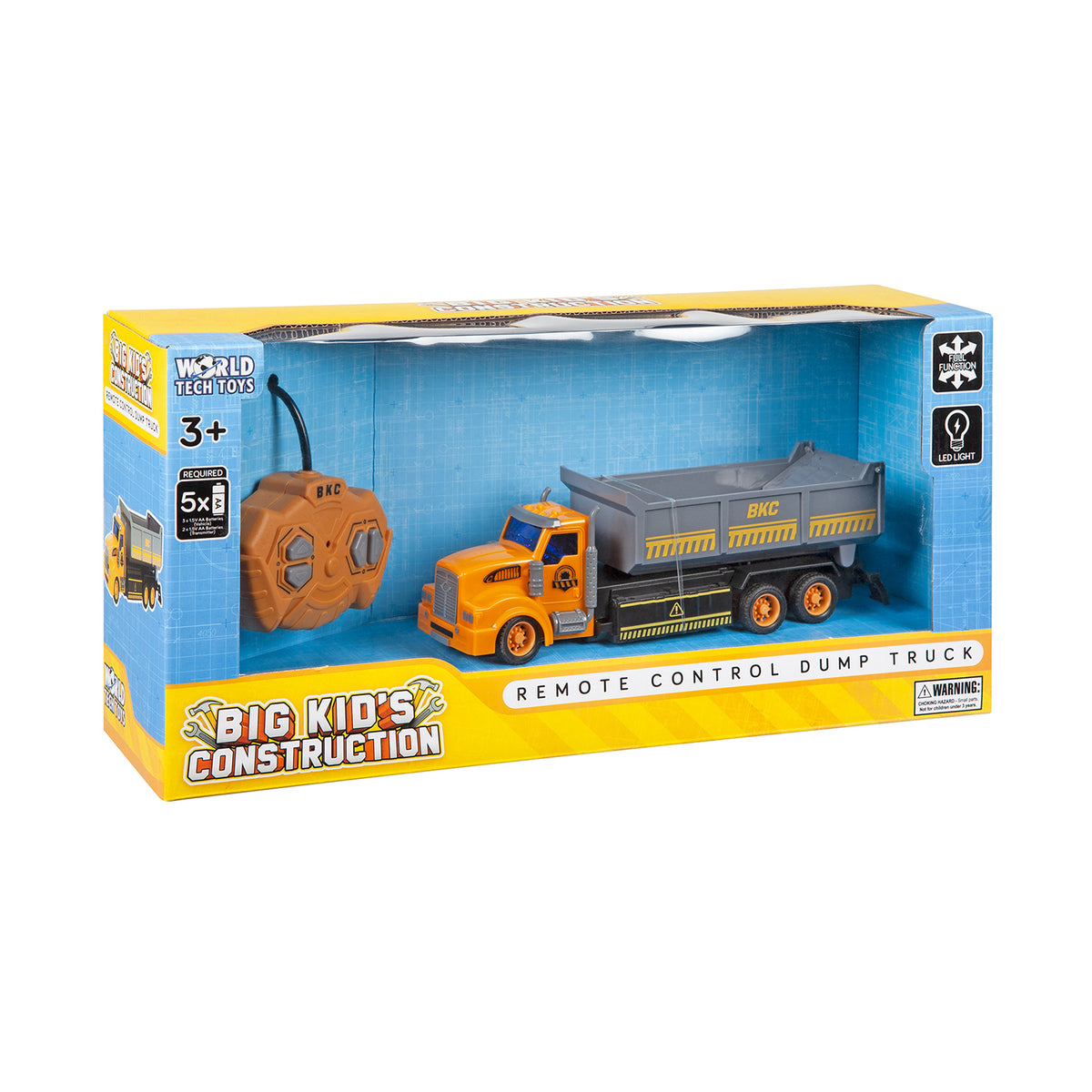 Camión volquete RC de construcción para niños grandes [1:48]