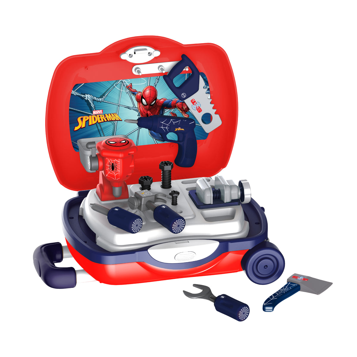 Spider-Man Handyman Luggage 17 Piece Tool Set