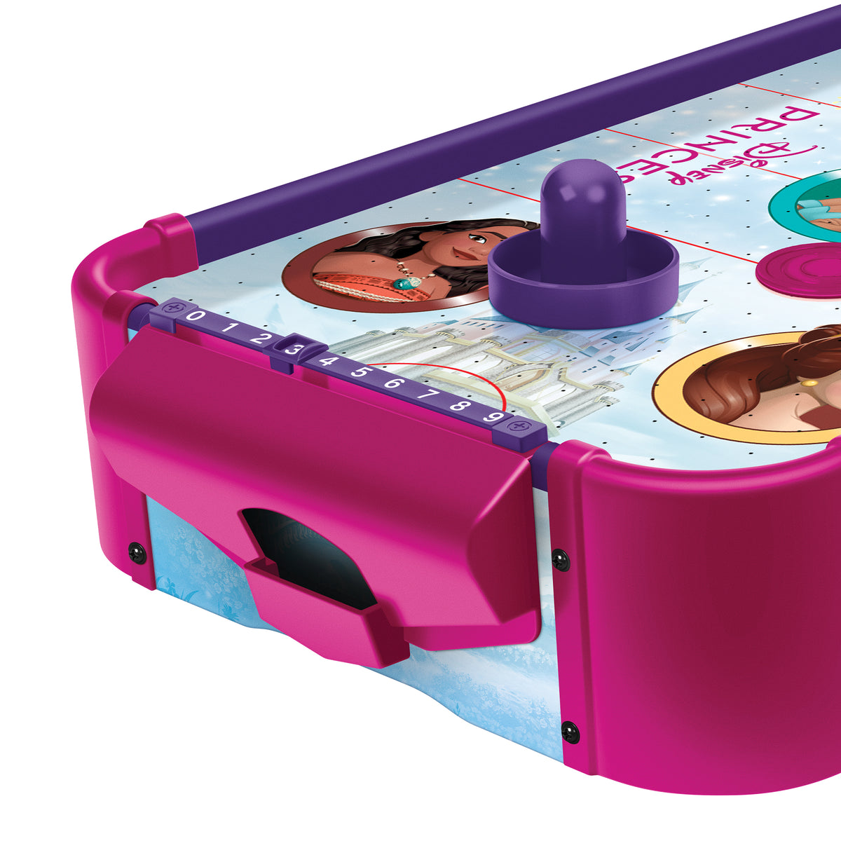 Mesa electrónica de hockey de aire de madera de las Princesas Disney