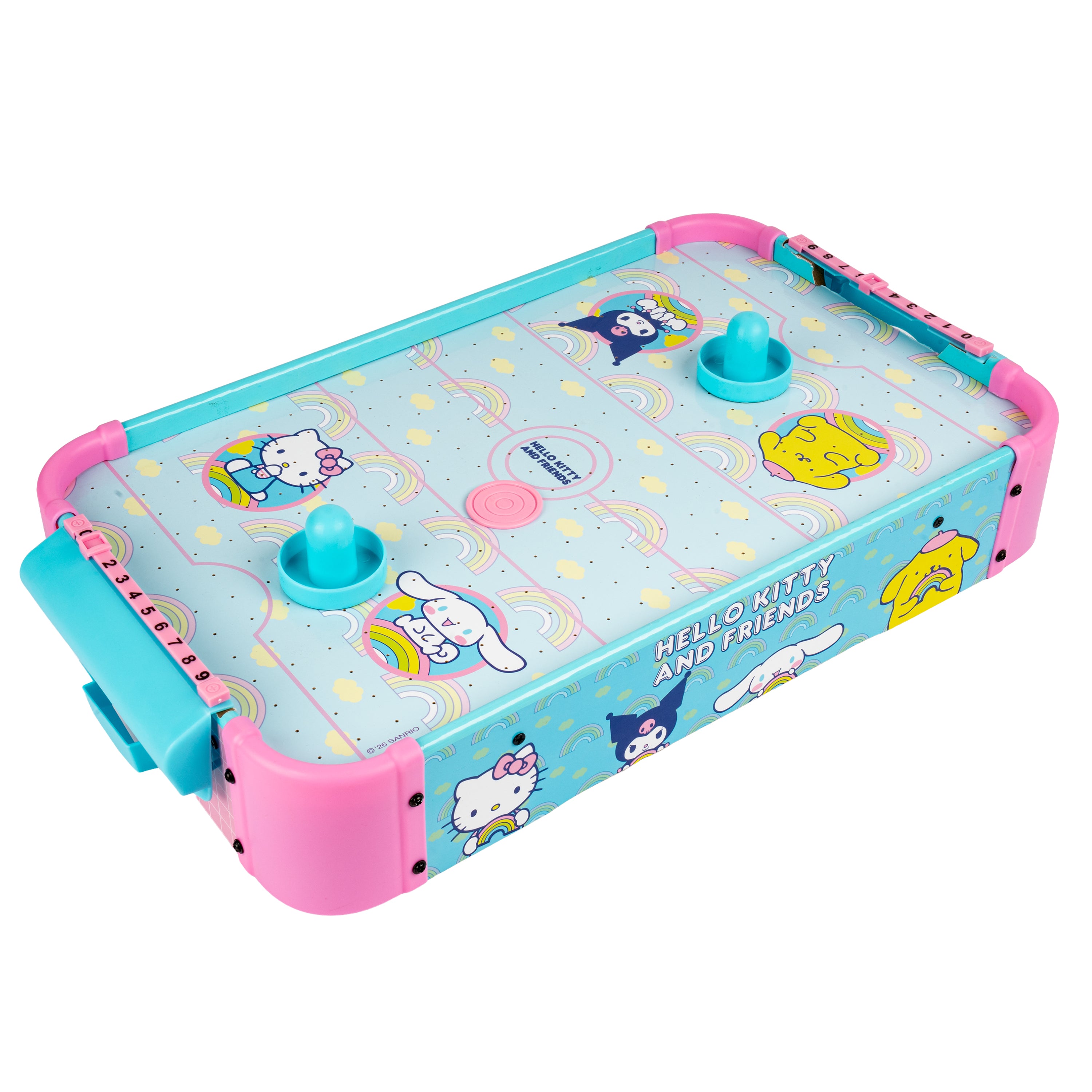 Hello Kitty Wooden Tabletop Air Hockey