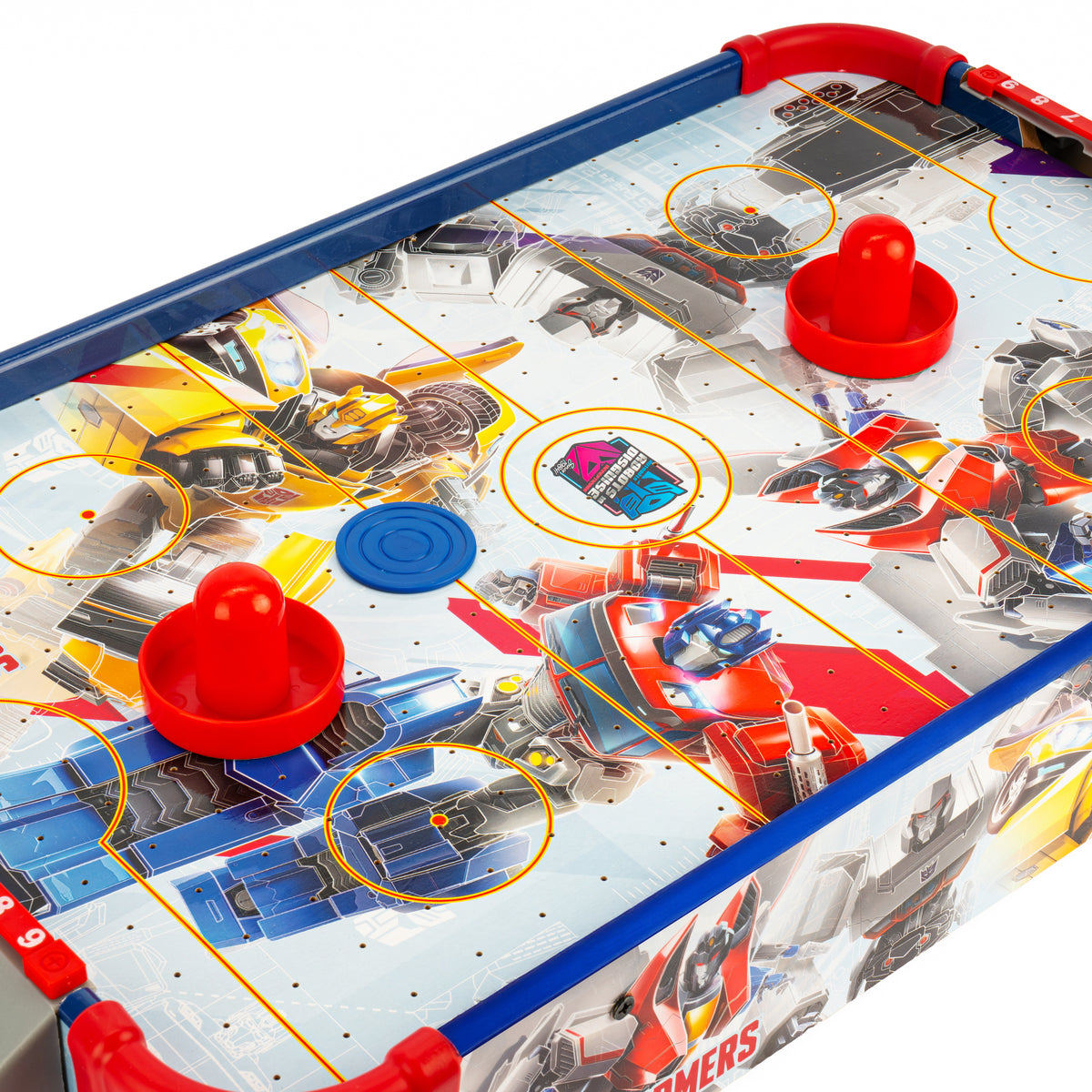 Mesa electrónica de hockey de aire de madera Transformers