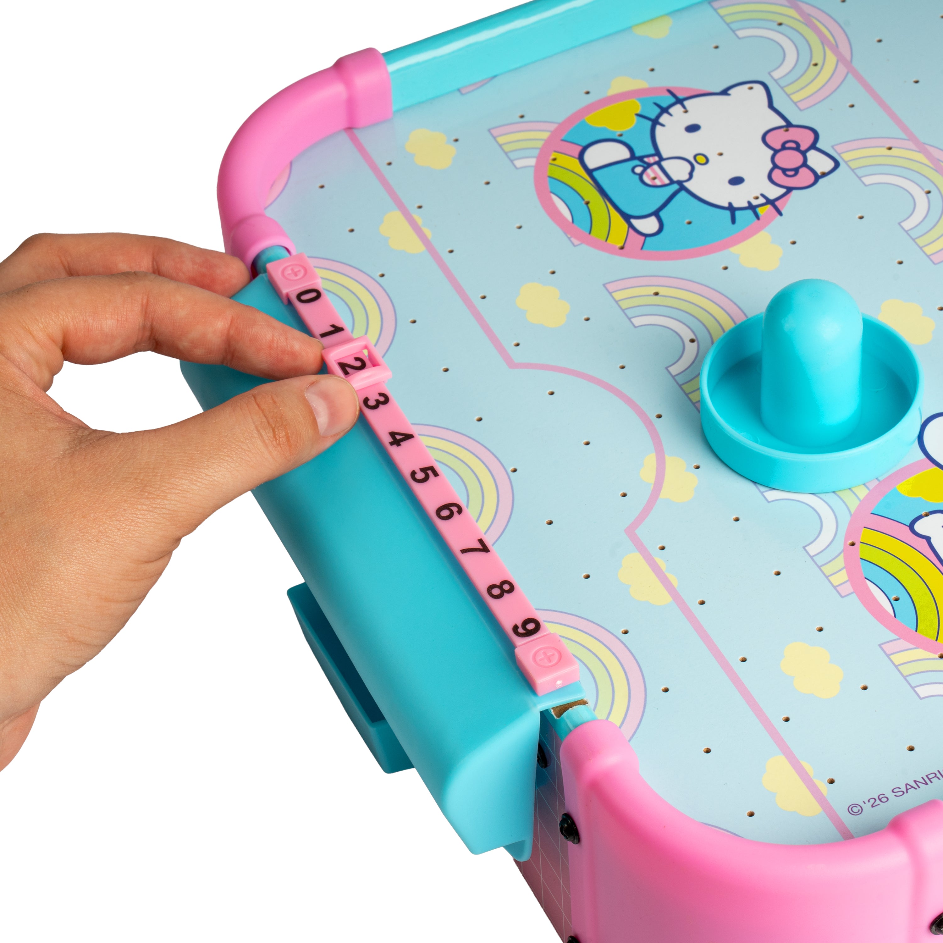 Hello Kitty Wooden Tabletop Air Hockey
