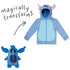 Sudadera con capucha y peluche suave 2 en 1 de Lilo &amp; Stitch de Cubcoats, azul 