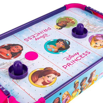 Mesa electrónica de hockey de aire de madera de las Princesas Disney