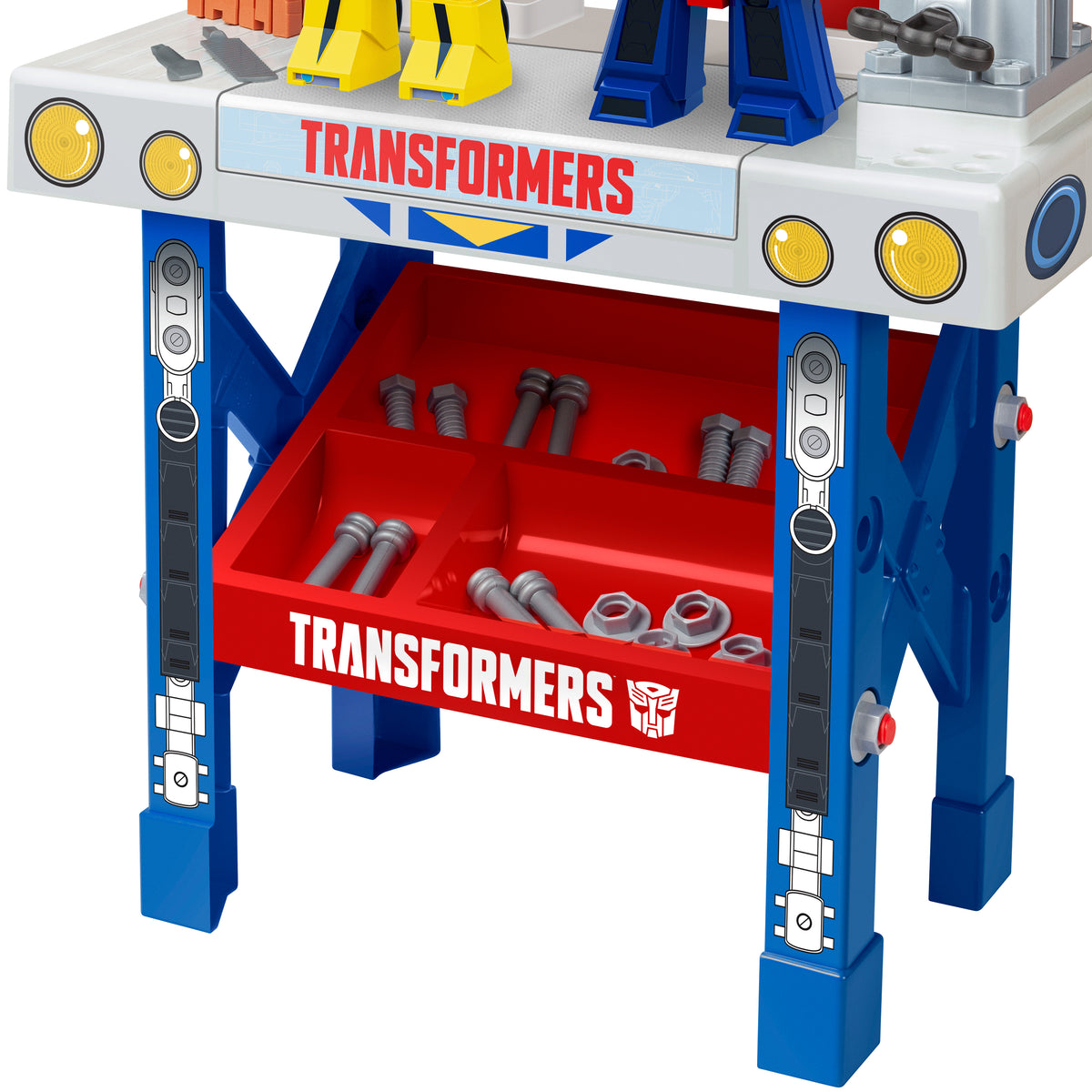 Banco de herramientas de Spider-Man con coche desmontable (84 piezas)