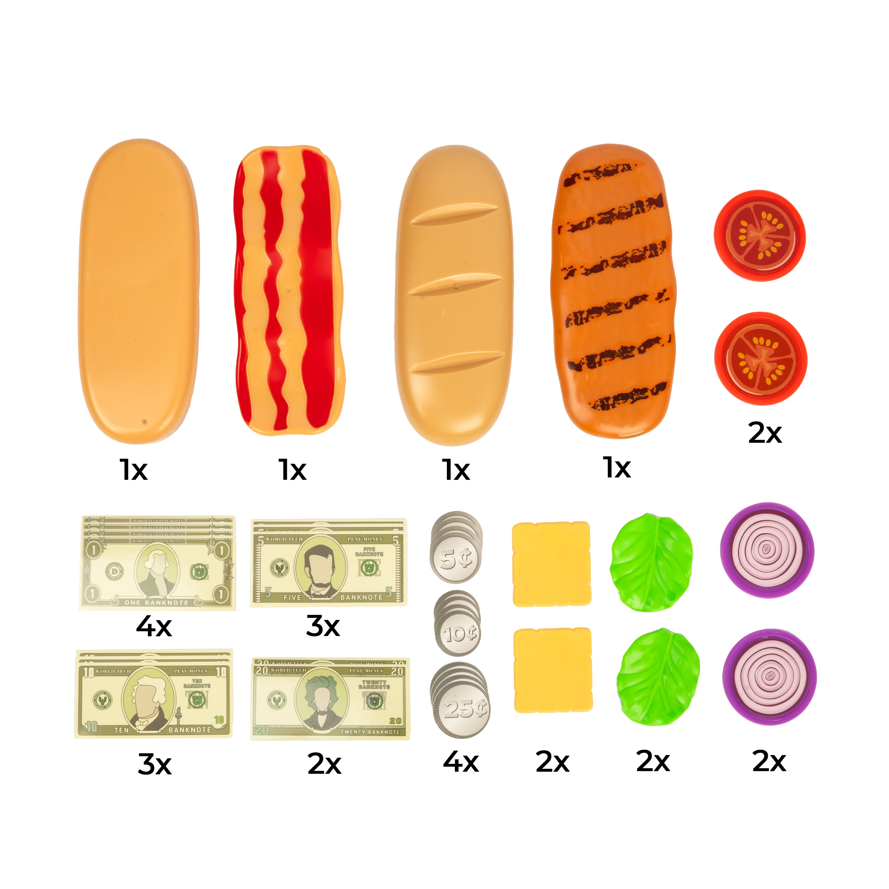 Juego de sándwiches de Subway (juego de 12 piezas) 