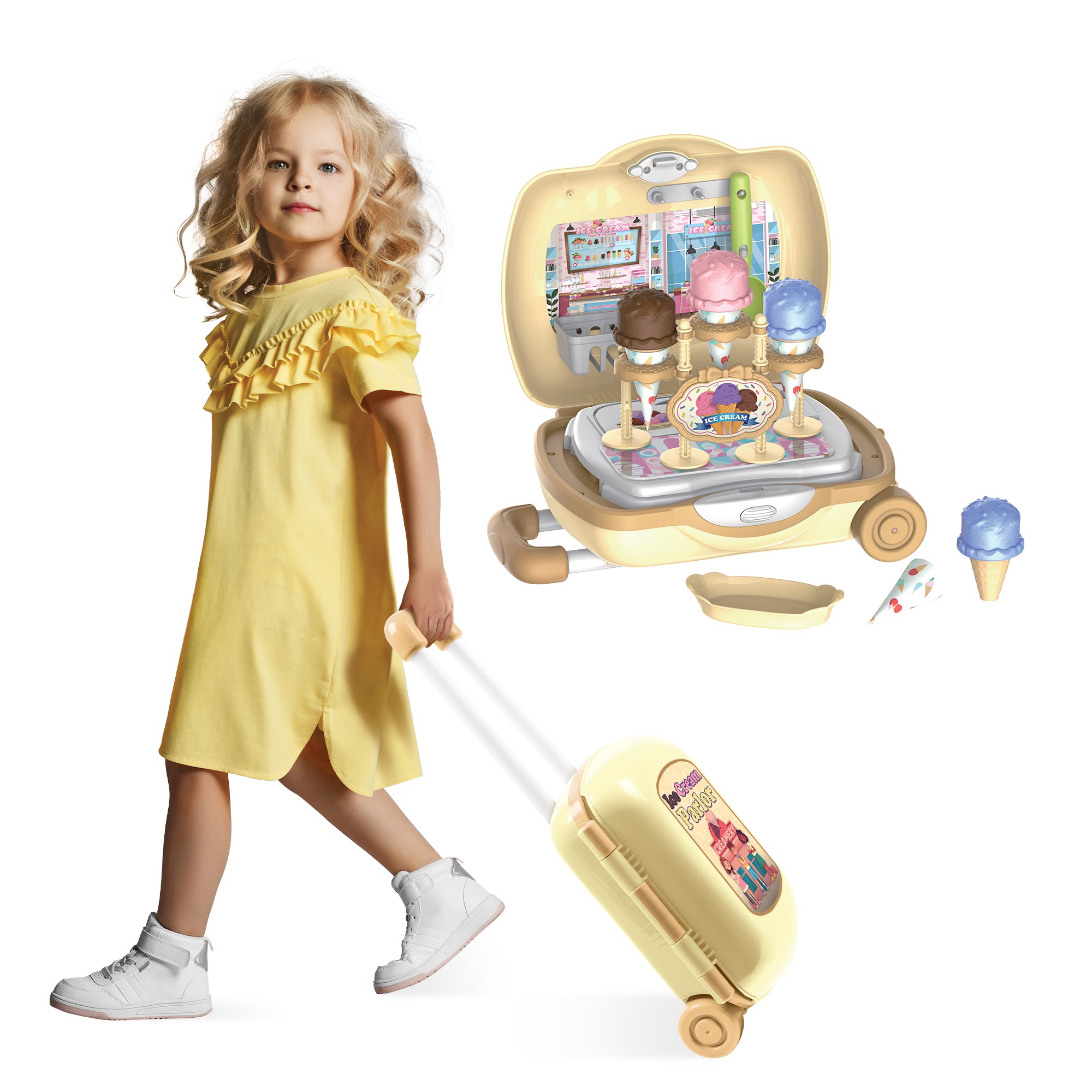 Ice Cream Parlor  Luggage Playset (27 pieces)