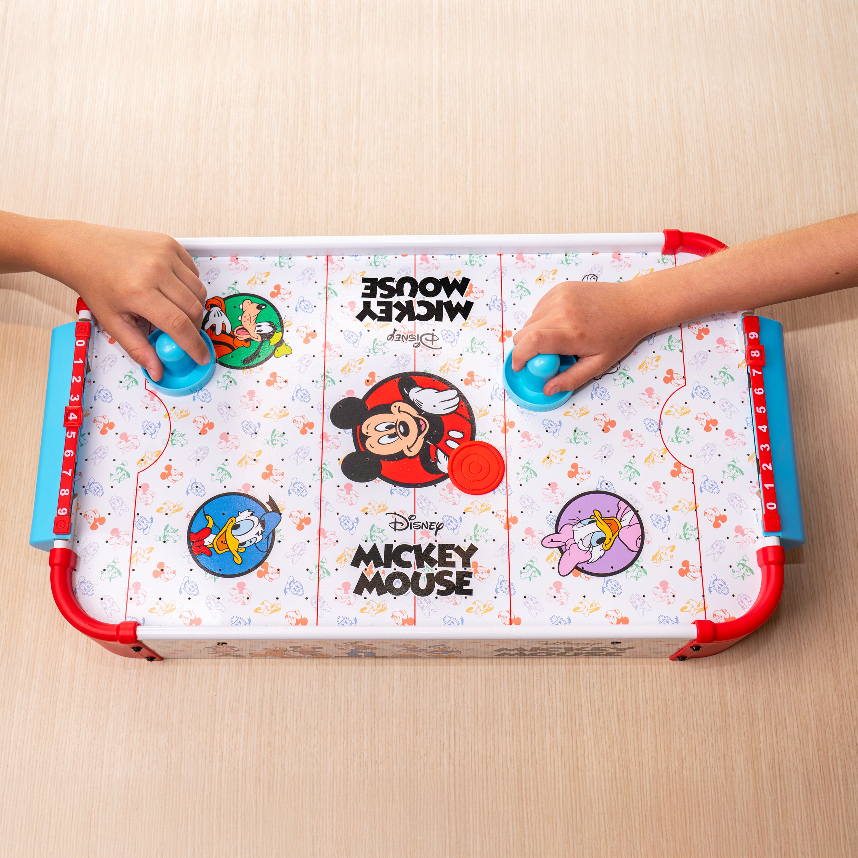 Disney Mickey Mouse Wooden Electronic Air Hockey Table