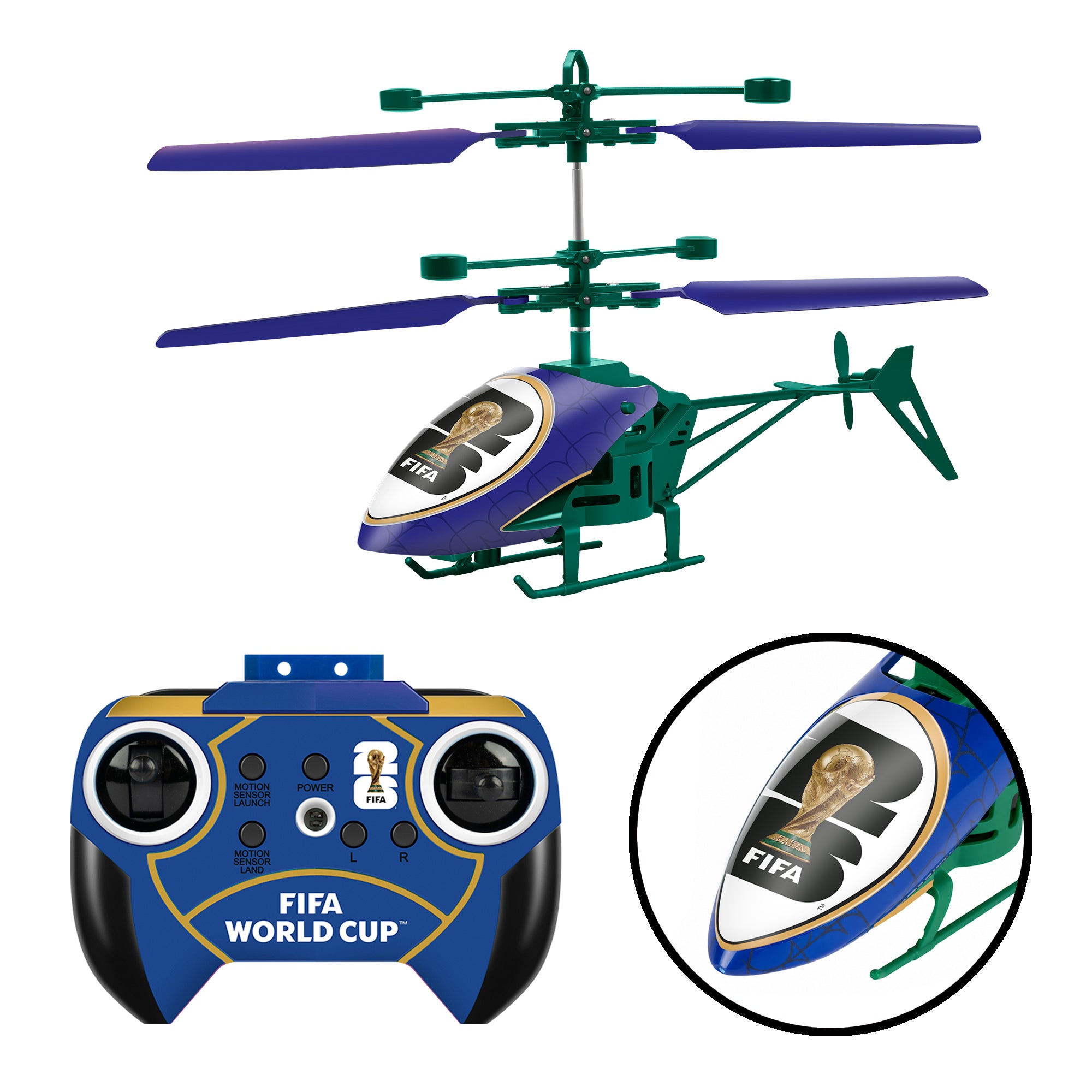 Fifa 2Ch Mini IR Remote Control Helicopter