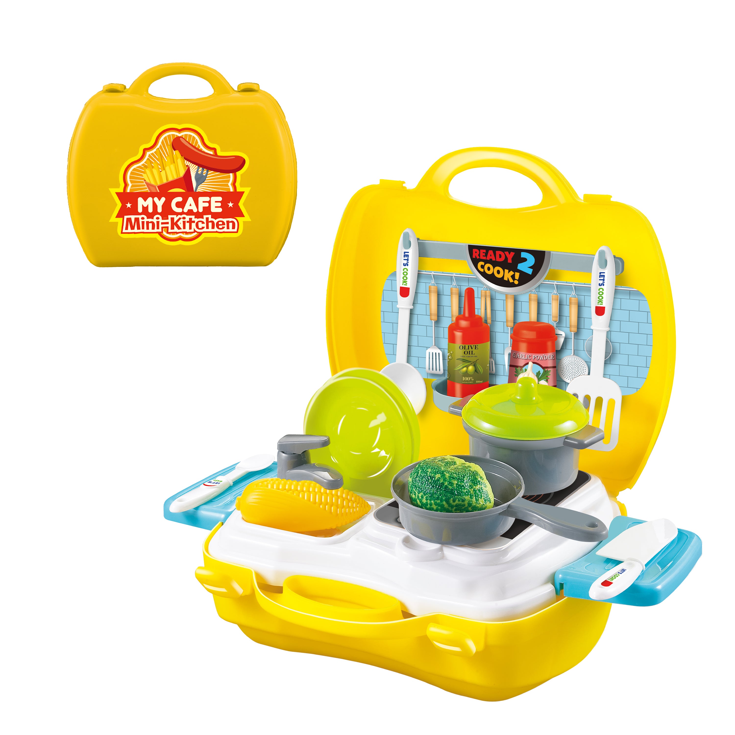 My Cafe Mini Kitchen Playset (25 Pieces), image size:3000x3000