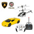 2 Pack - RC Lamborghini Aventador Police and LAPD RC Heli Pursuit RC Set