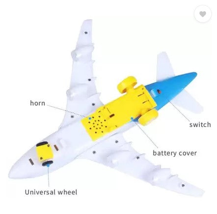 Avión eléctrico de juguete Flash A380 de Air Bus Airlines