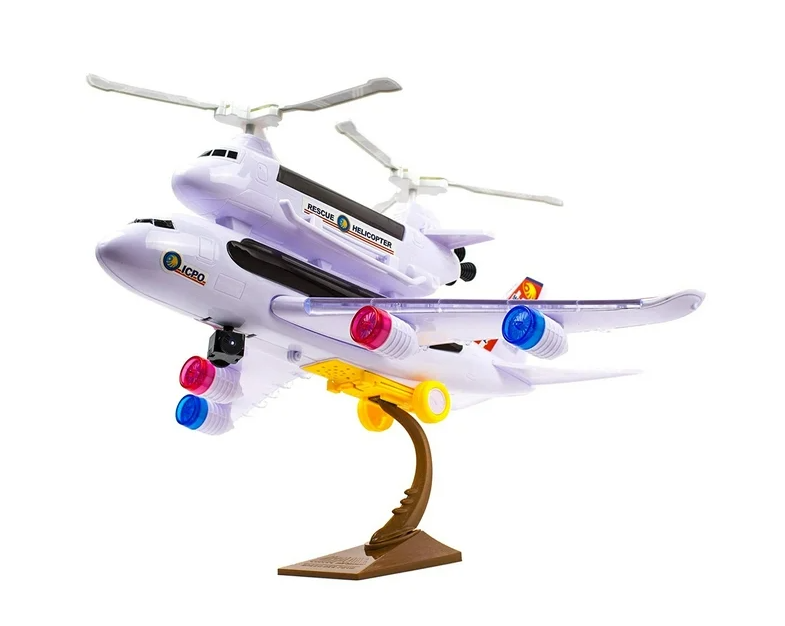 Police 4D Flash Electric Airplane Toy