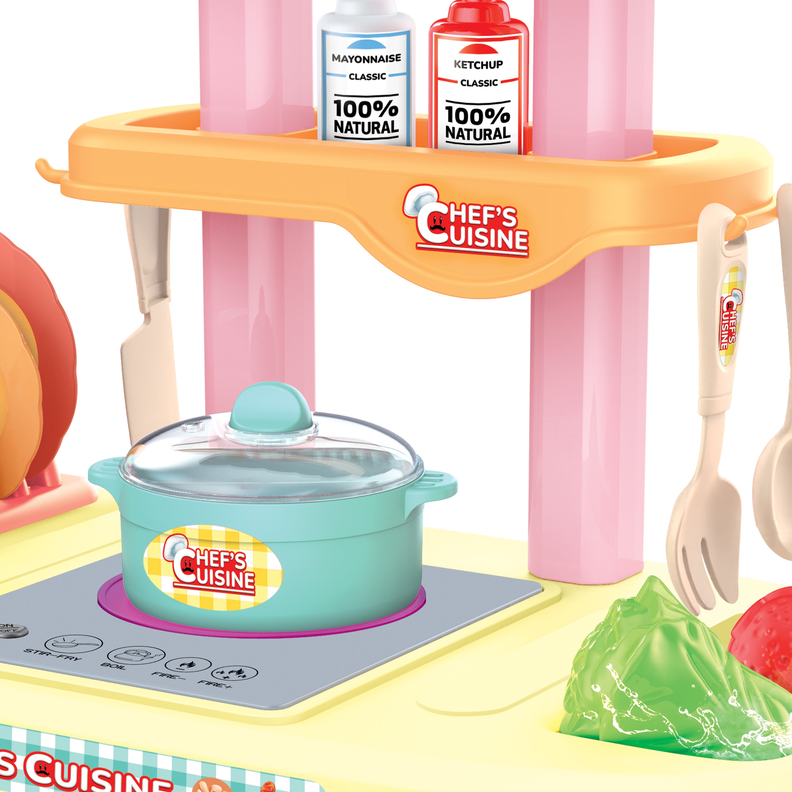 World Tech Toys Chef's Cuisine Kid's Kitchen Playset, image size:3000x3000