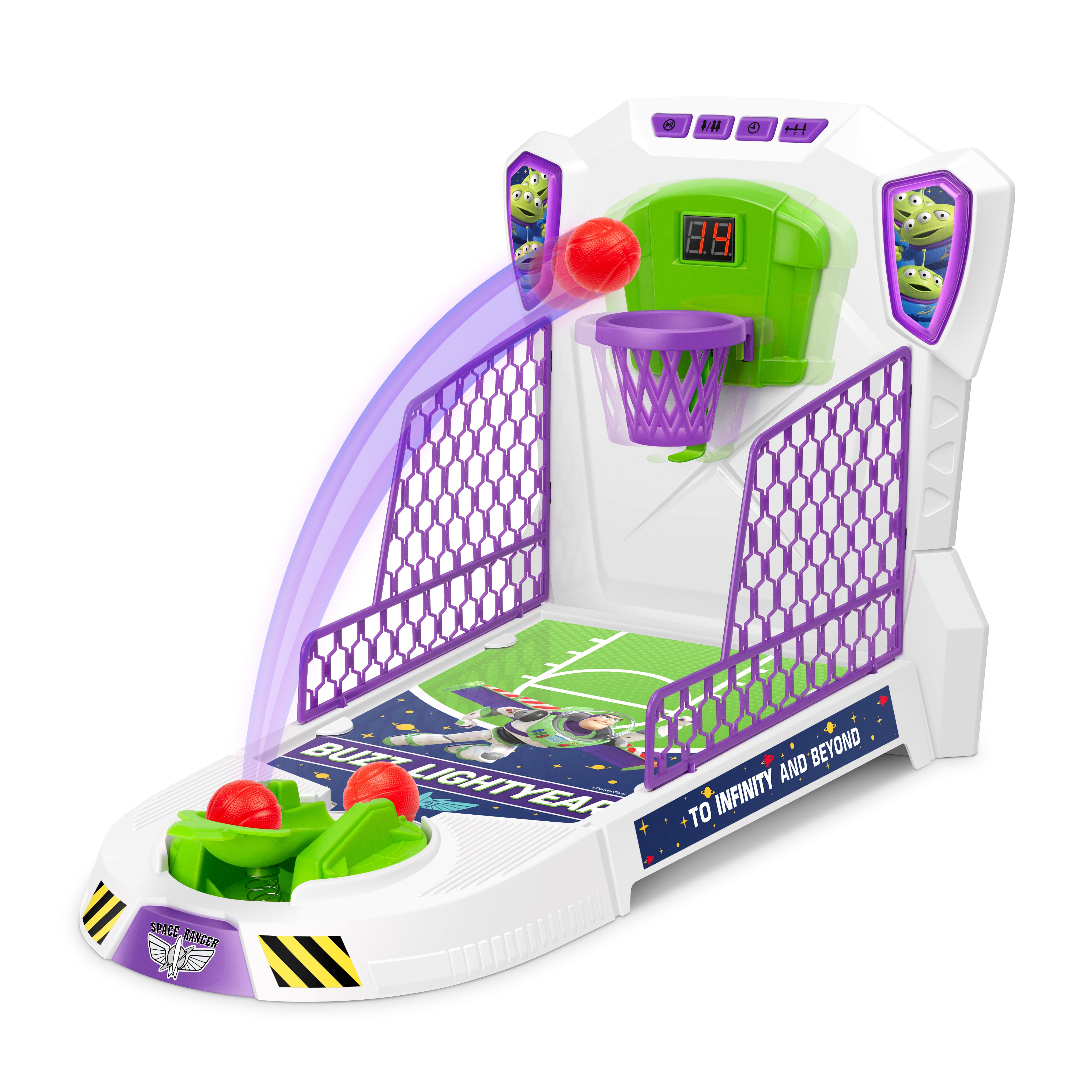 Buzz Lightyear & Mickey Mouse Electronic Tabletop Basketball Playset