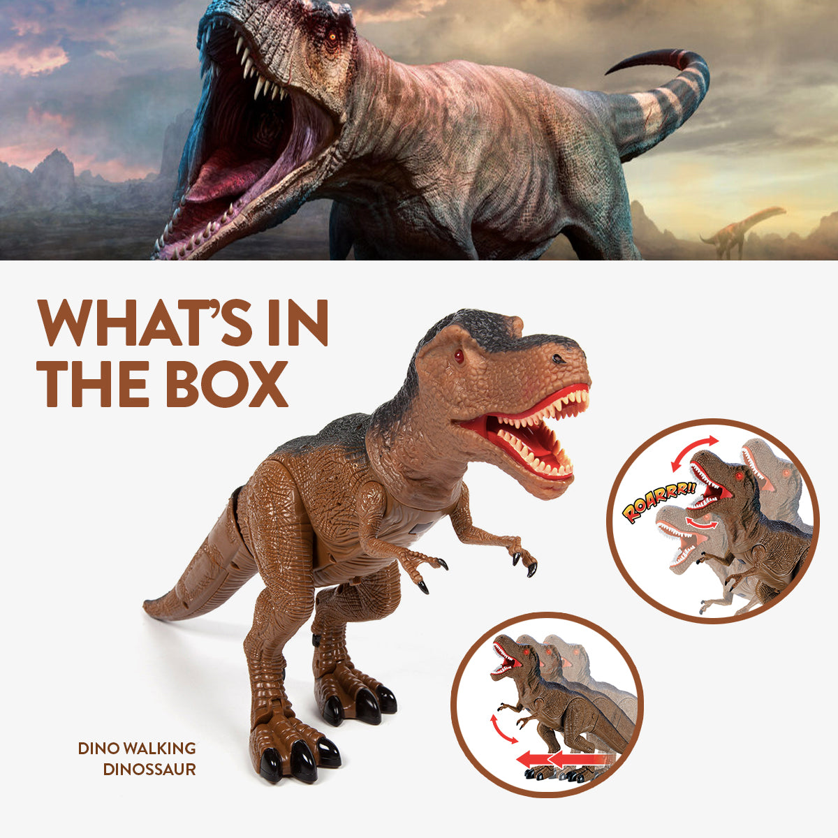 Dinosaurio caminante de Dino World