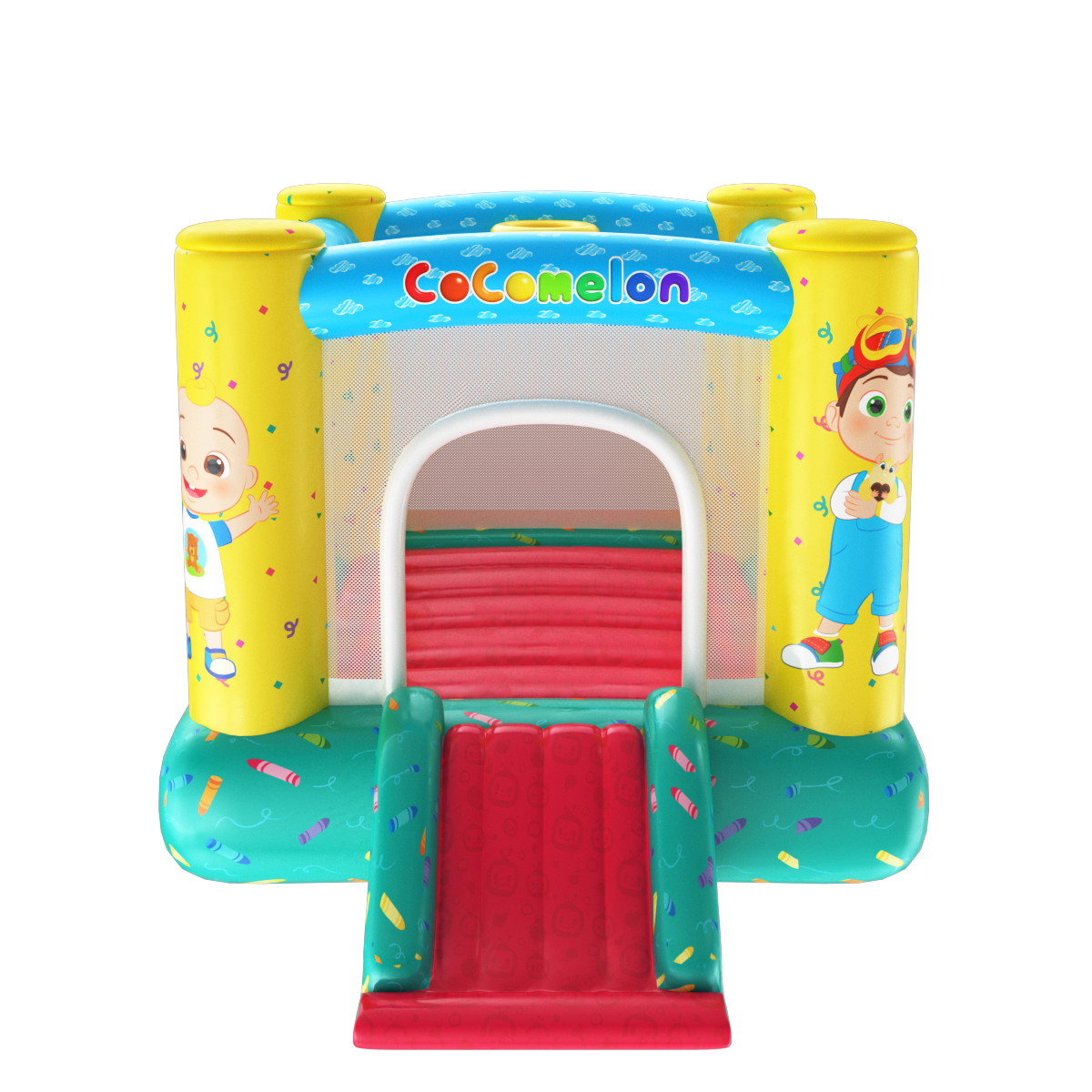 Cocomelon Jump N' Slide Bouncer (Includes Electric Air Pump)