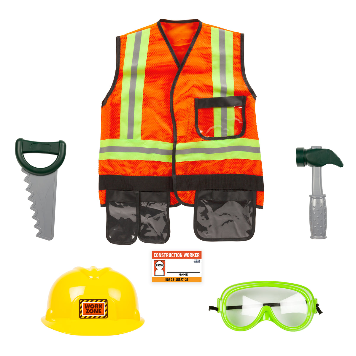 Conjunto de disfraz de trabajador de la construcción