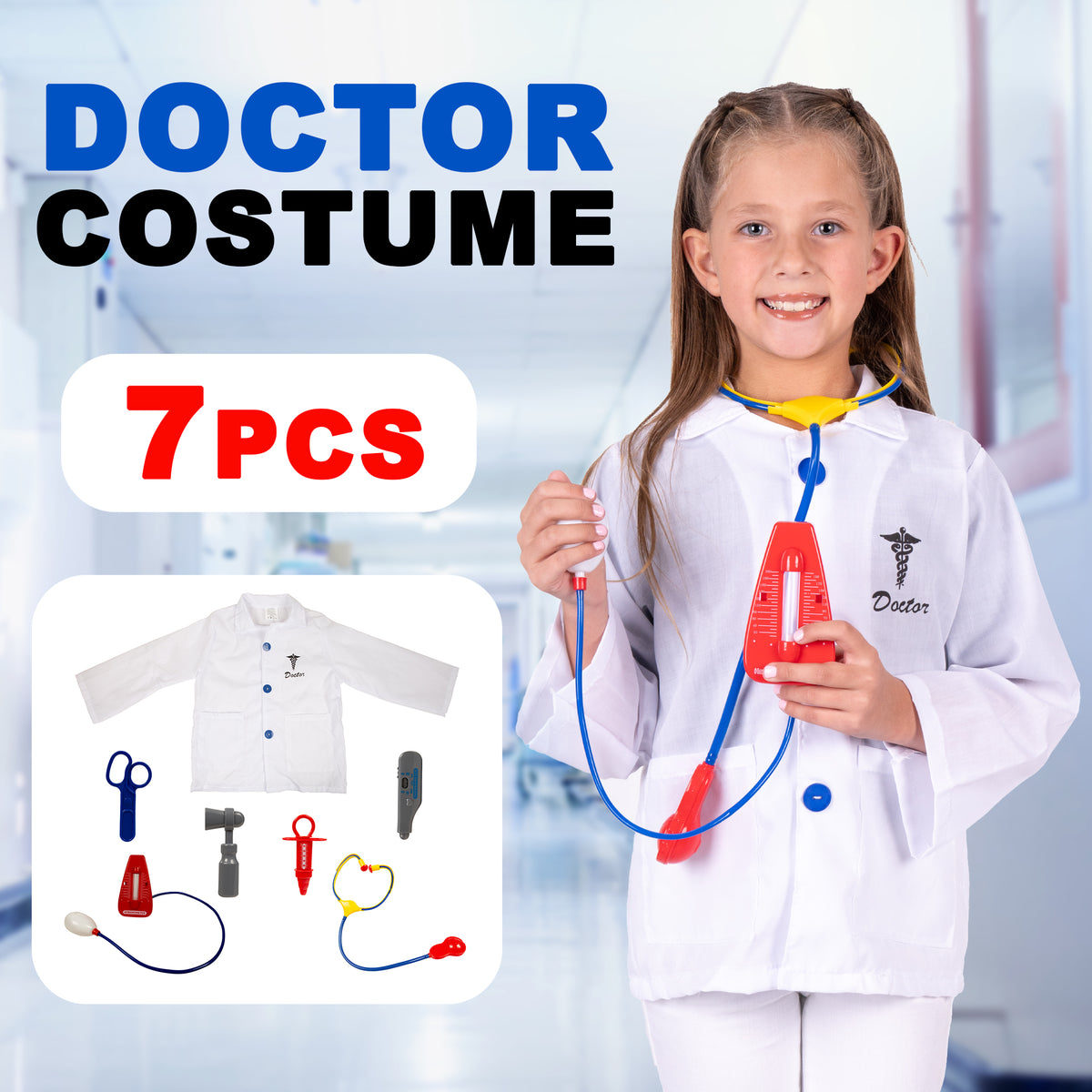 Conjunto de disfraz de médico