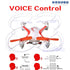 Dron RC FX-4V con control por voz de 2,4 GHz y 4 canales
