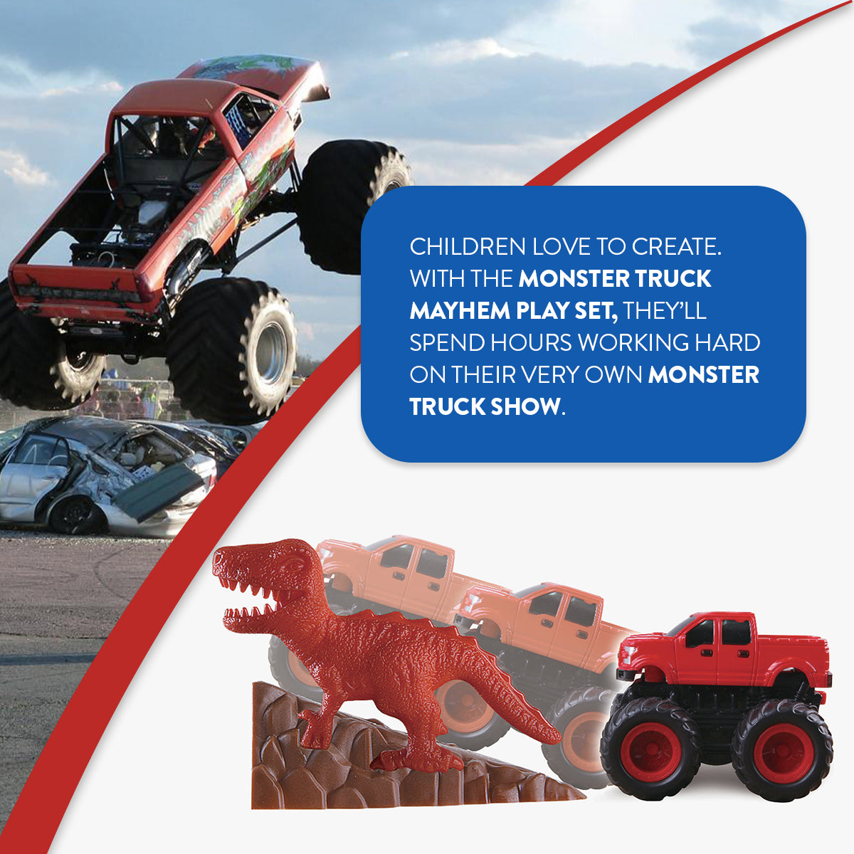 Monster Truck Mayhem Play Set [54 pieces]