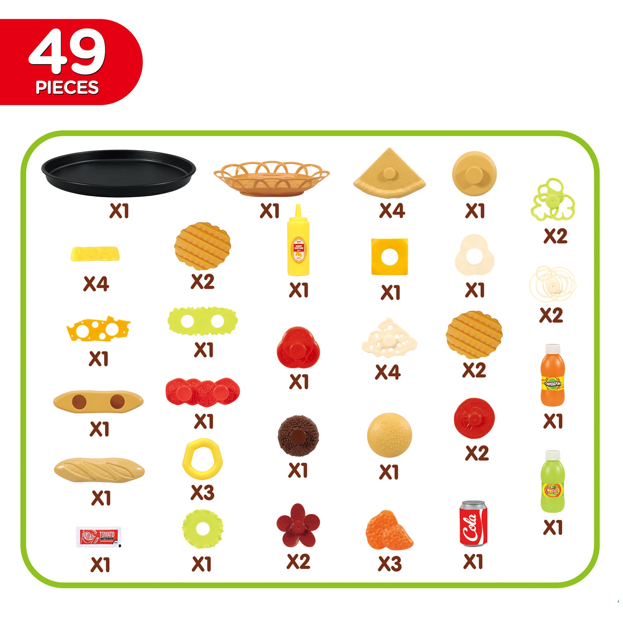 Juego de 53 piezas de Subway Sandwich Artist