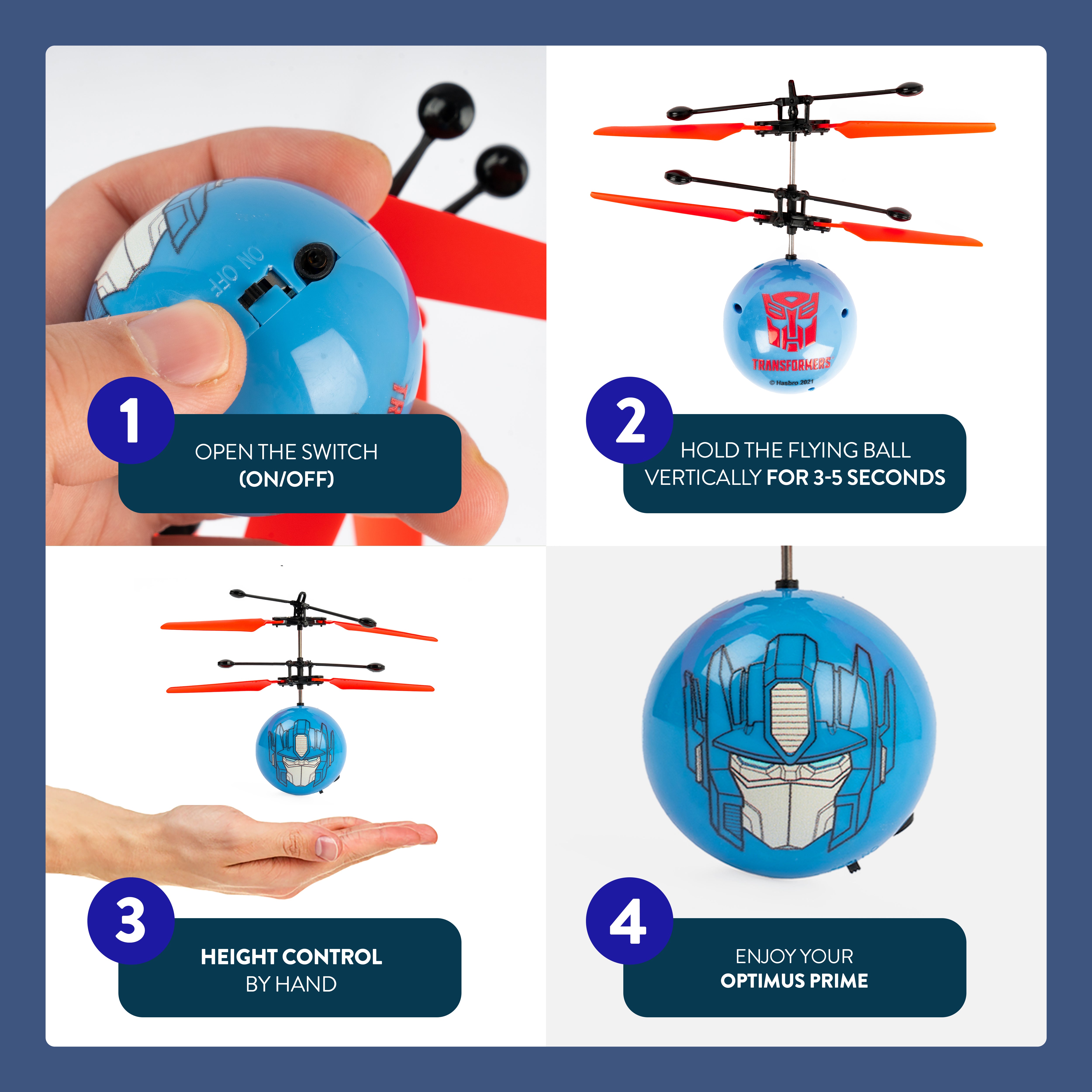 Bola helicoidal de Optimus Prime de Transformers 