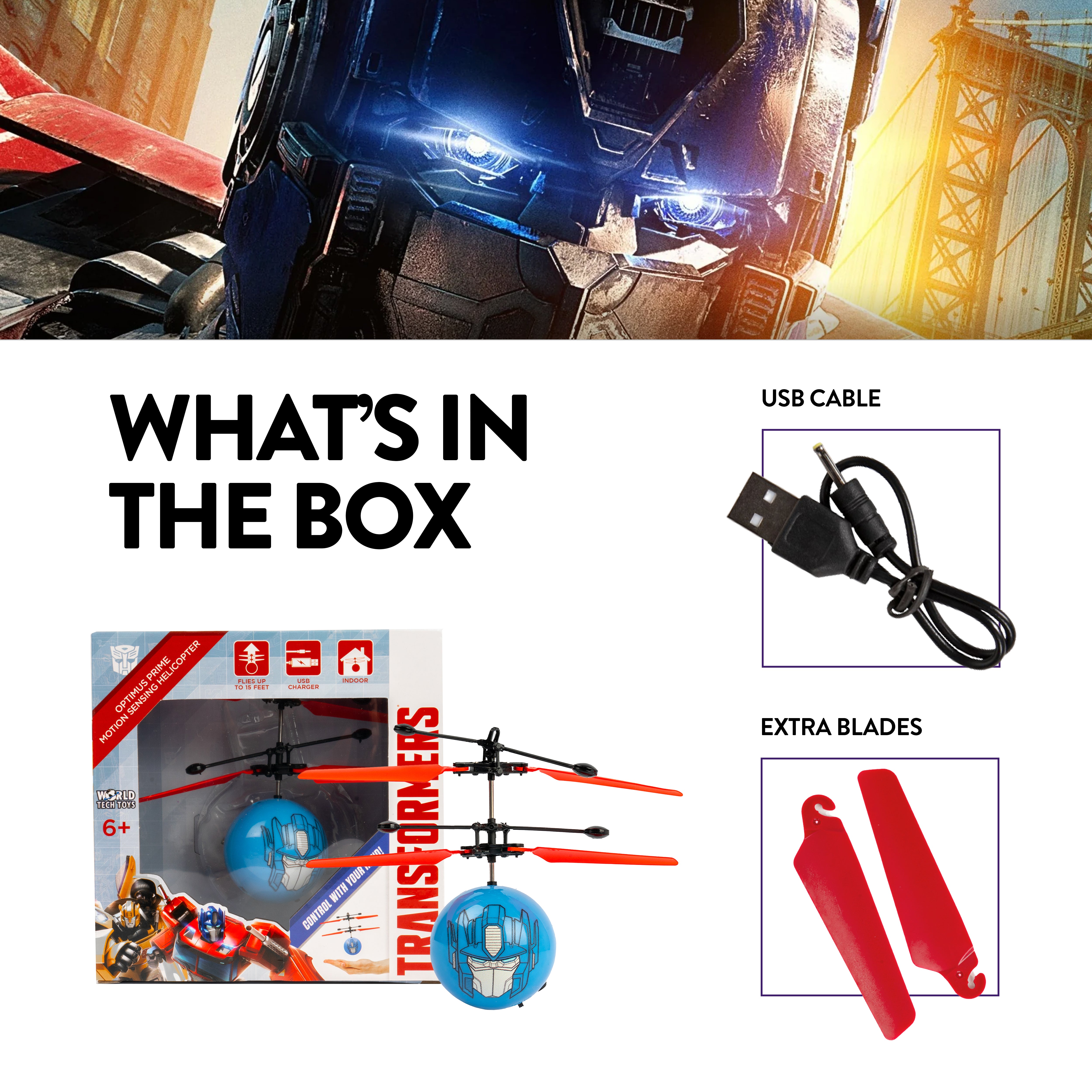 Bola helicoidal de Optimus Prime de Transformers 