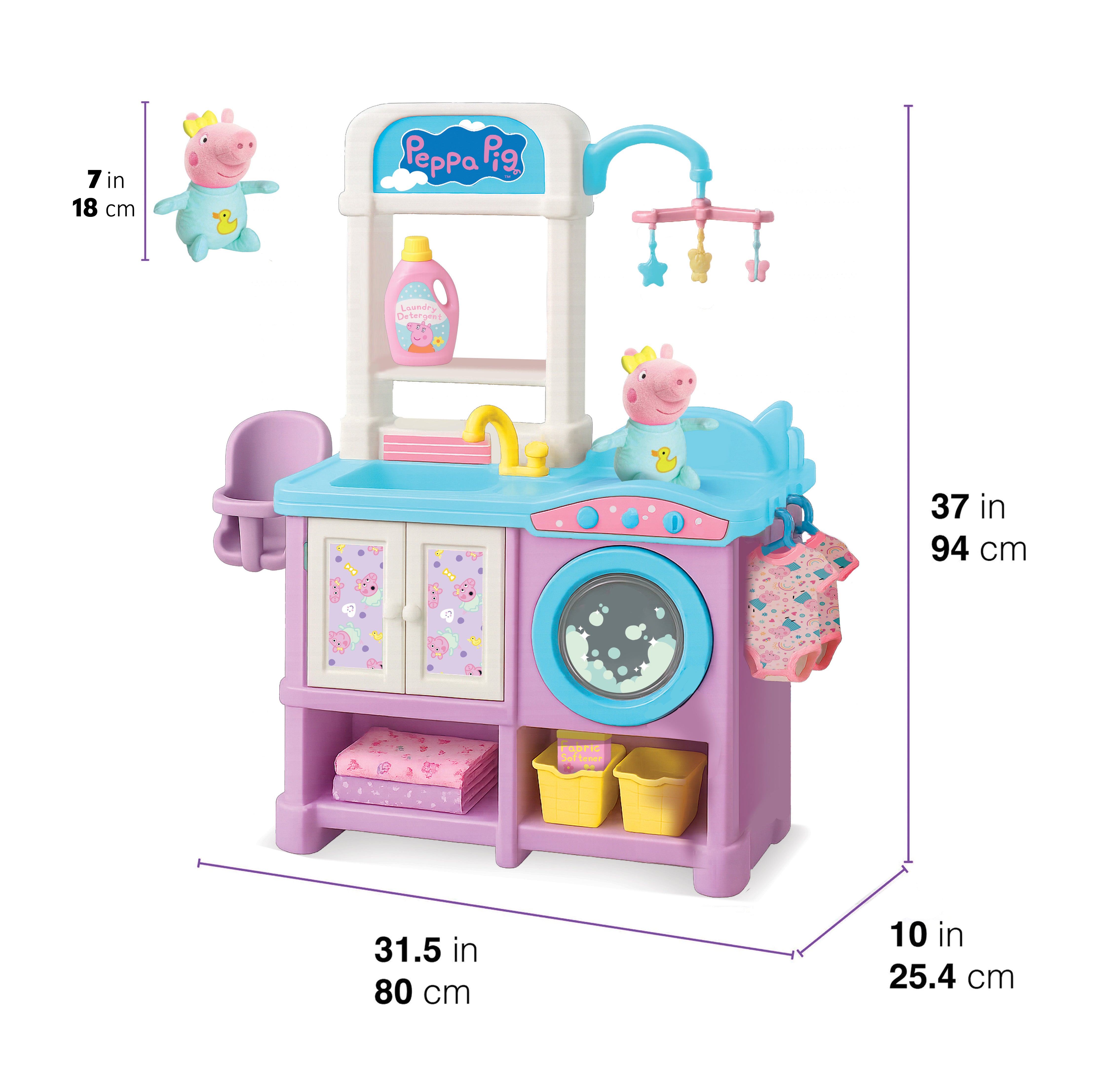 Peppa Pig Baby Evie Pig Nursery Laundry Set