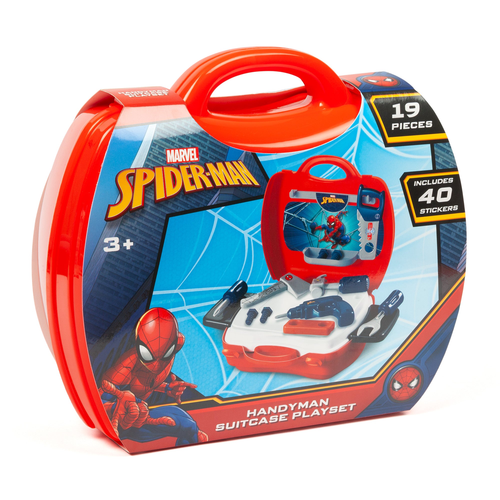 Spider-Man Handyman Suitcase 19 Piece Tool Set