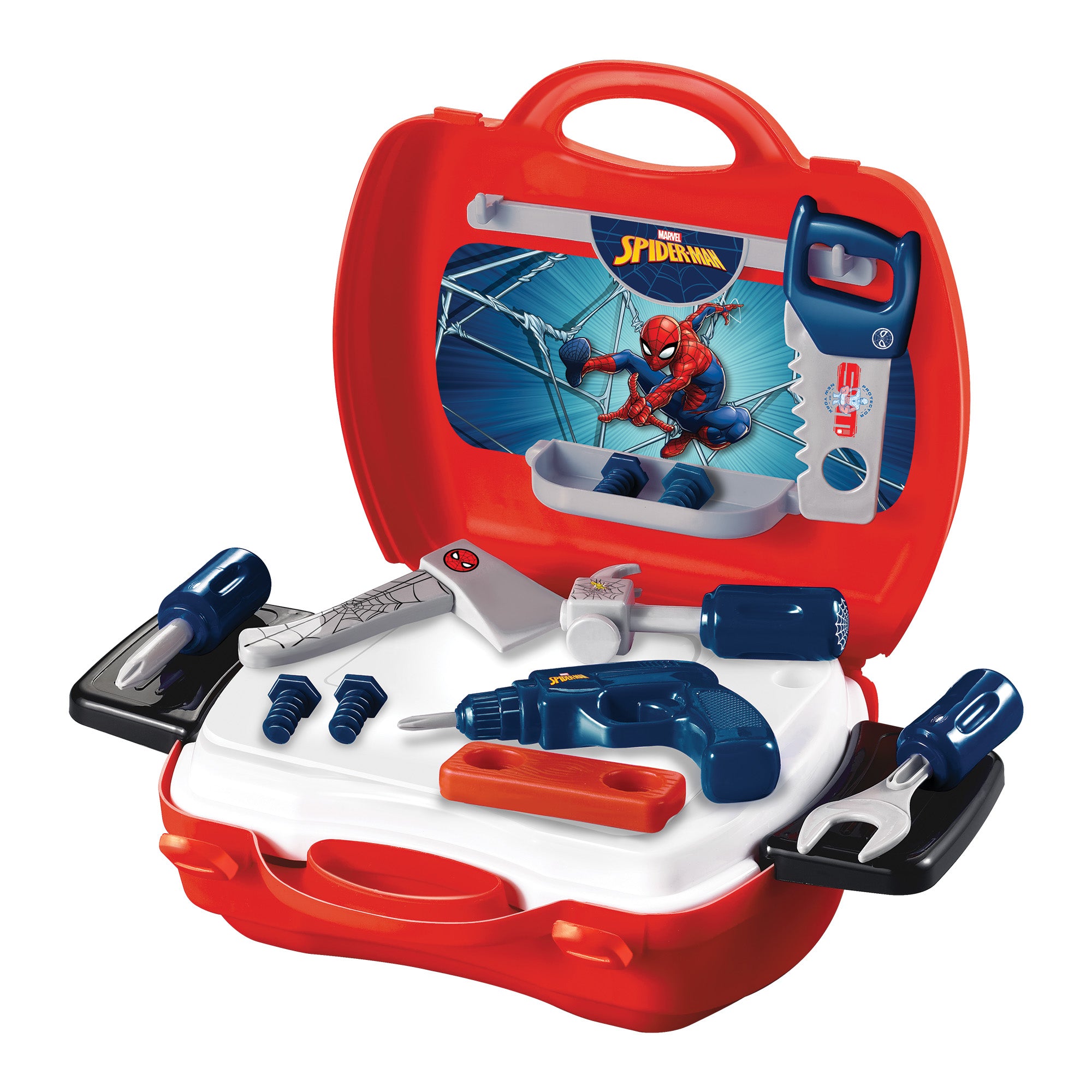 Spider-Man Handyman Suitcase 19 Piece Tool Set