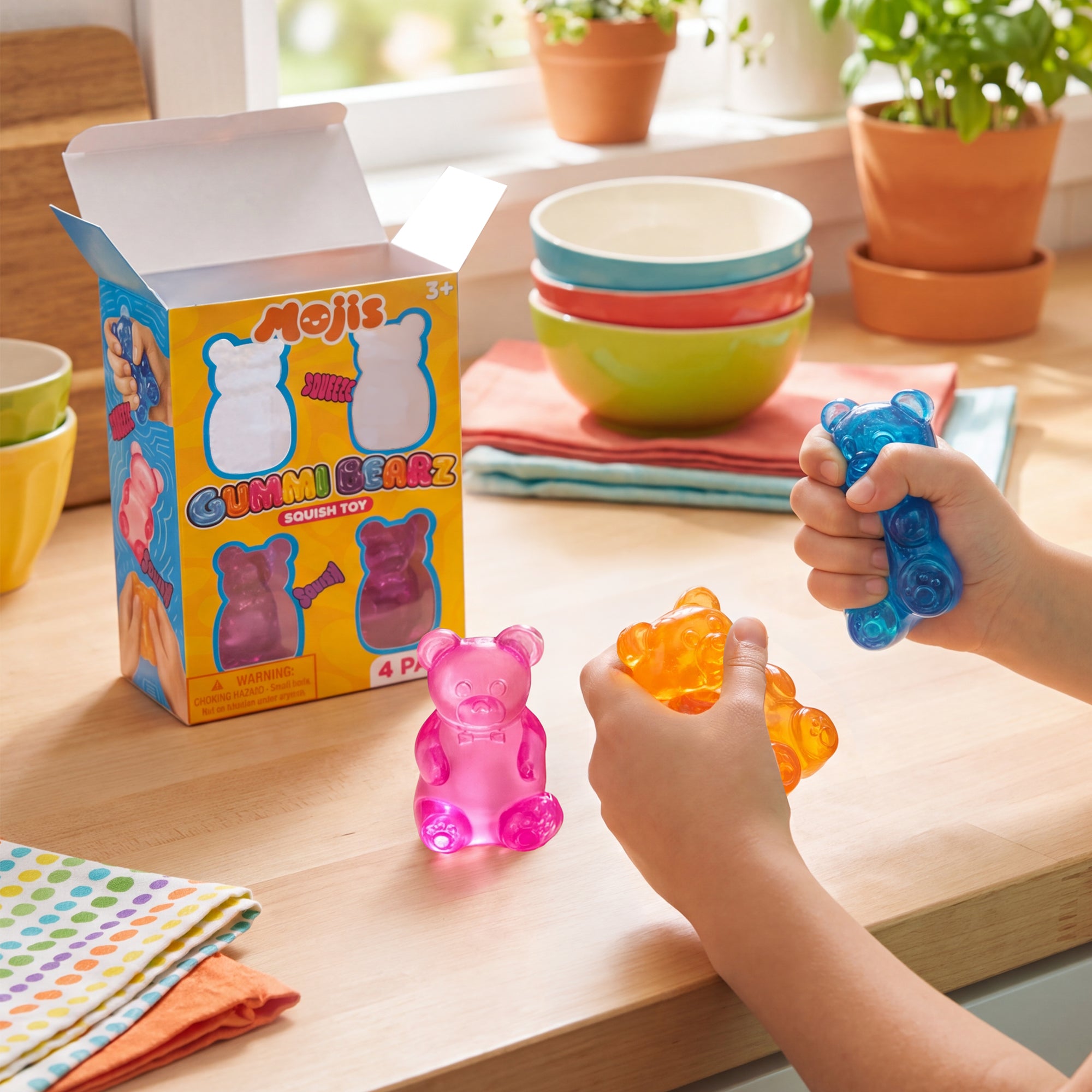 Mojis Gummi Bearz Squishy 4-Pack