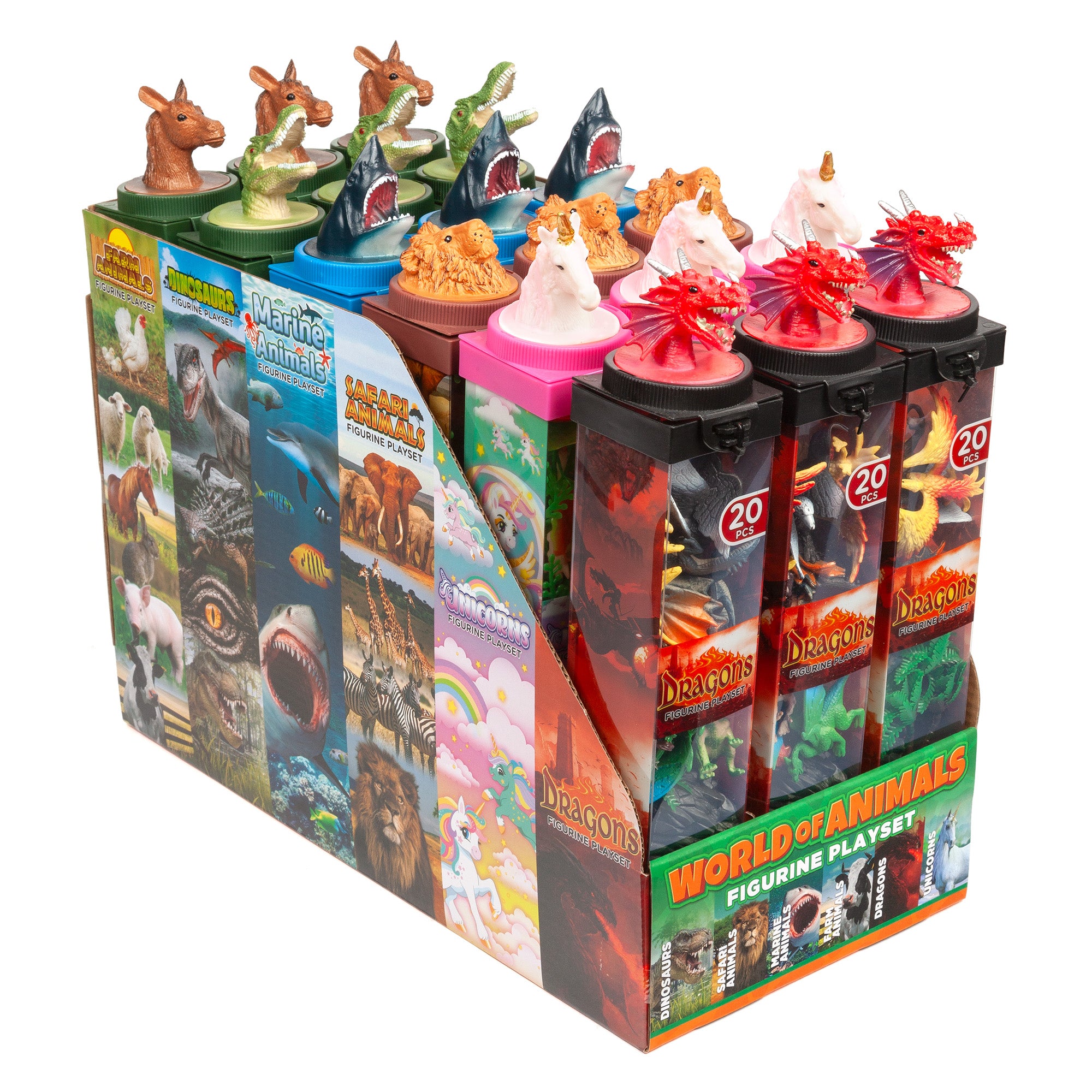 WORLD OF ANIMALS 20 PIECE SET ( 18 sets - 360 pcs )