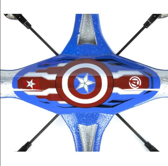 Superdron de 2,4 GHz del Capitán América de los Vengadores con licencia de Marvel