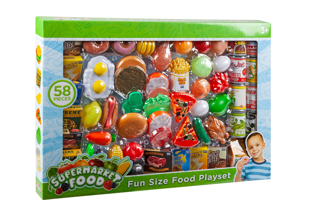 Juego de comida variada para niños [58 piezas]