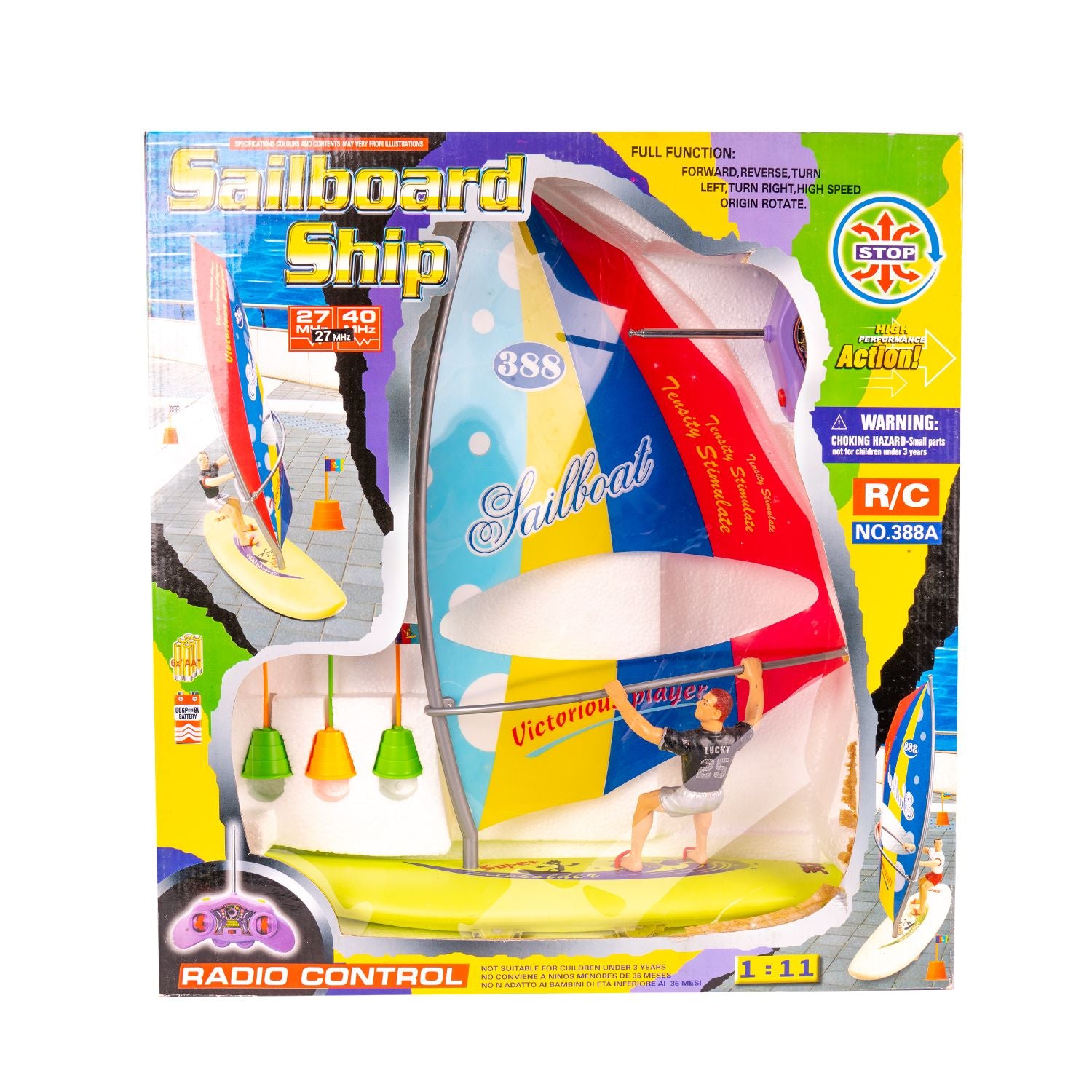 Coche eléctrico RTR RC Rad Windsurfing