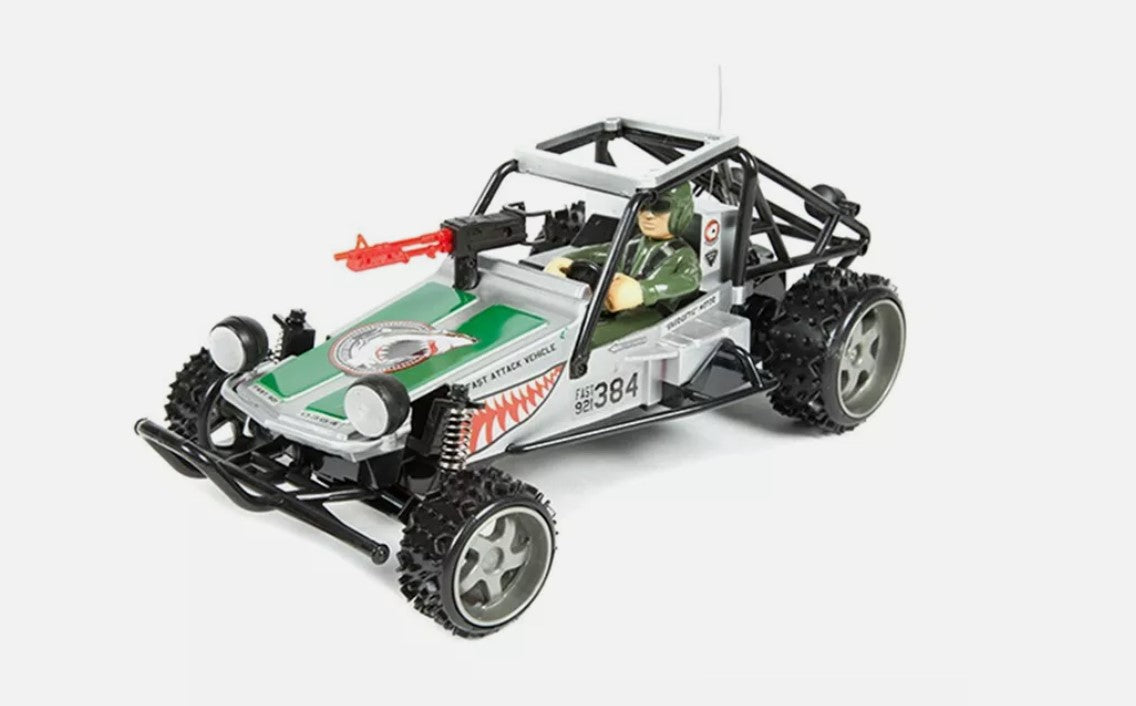 Buggy eléctrico RC Top Speed ​​Desert Racer Shark Camo 1:16
